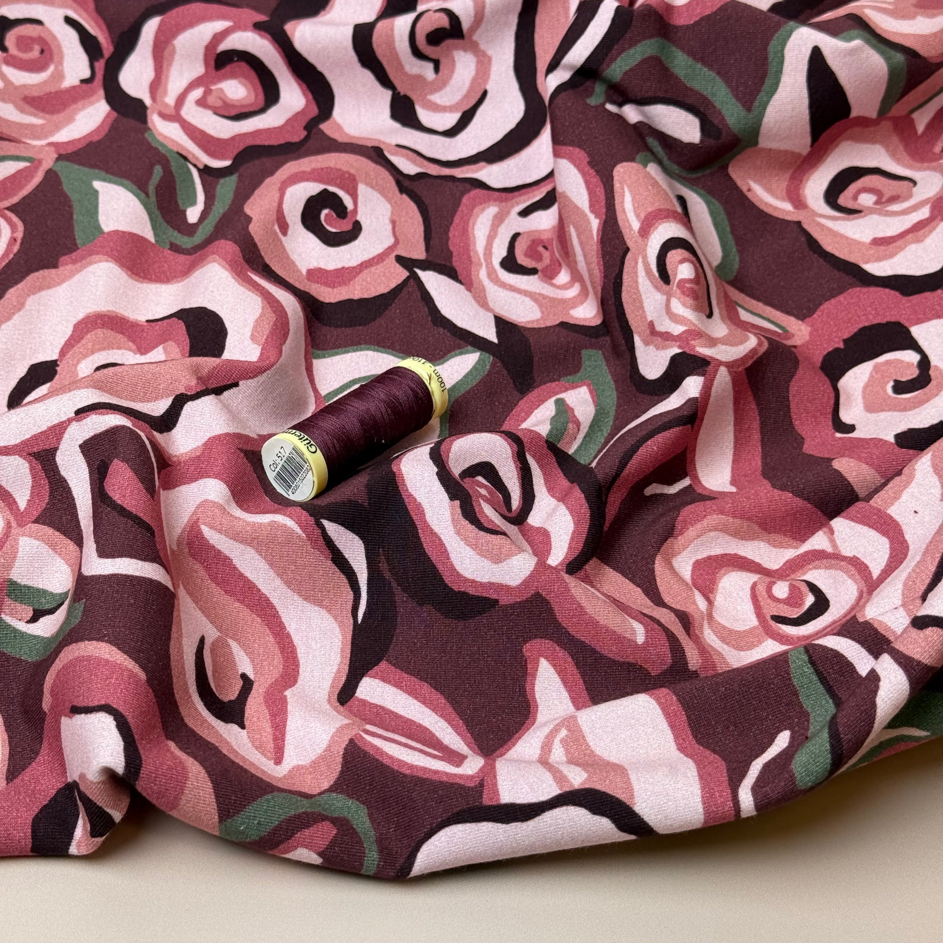 Danish Design - Pink Roses Cotton Jersey