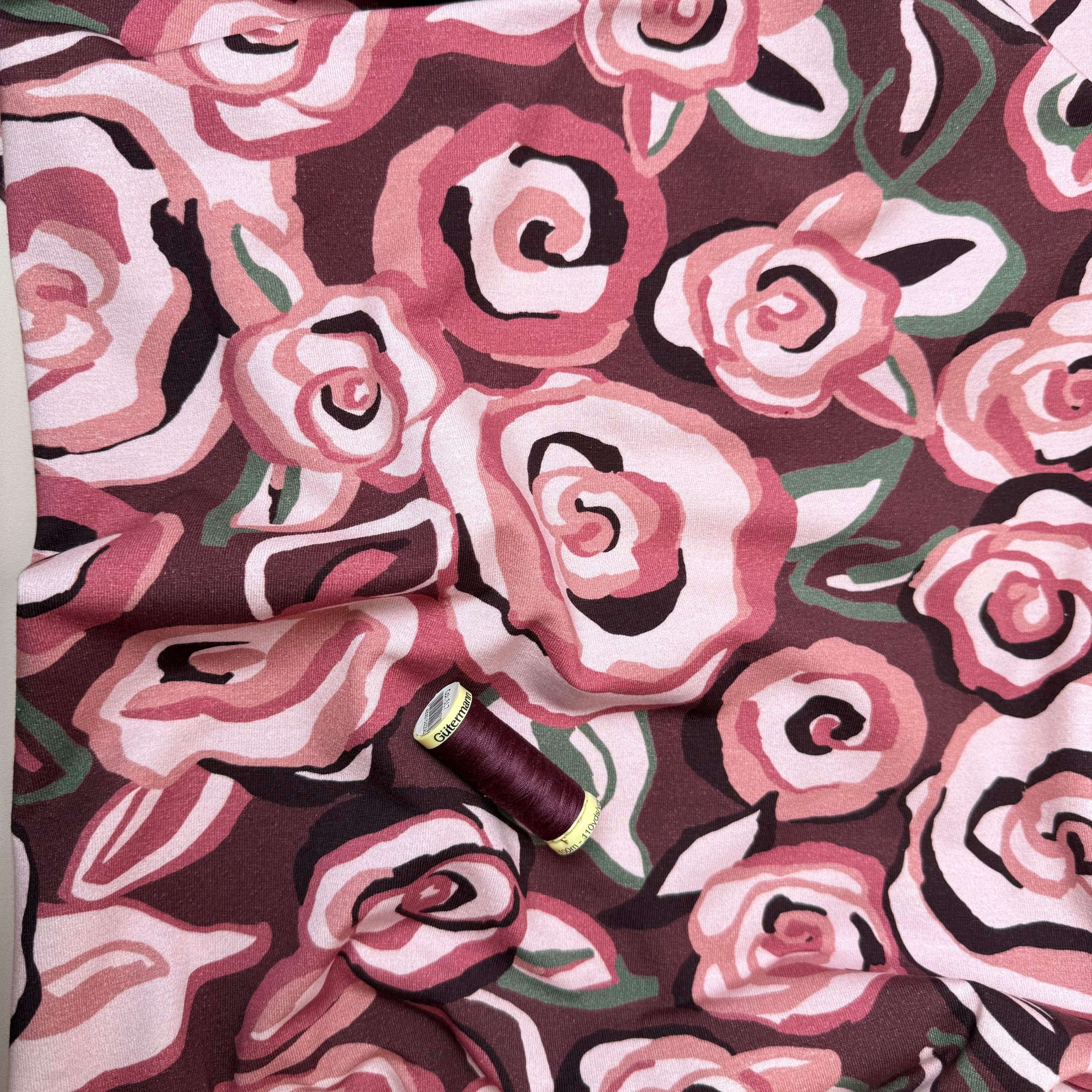 Danish Design - Pink Roses Cotton Jersey