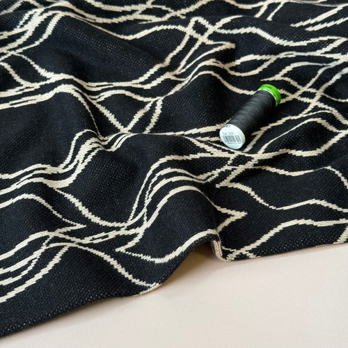 Ripples Yarn Dyed Heavy Jacquard Knit