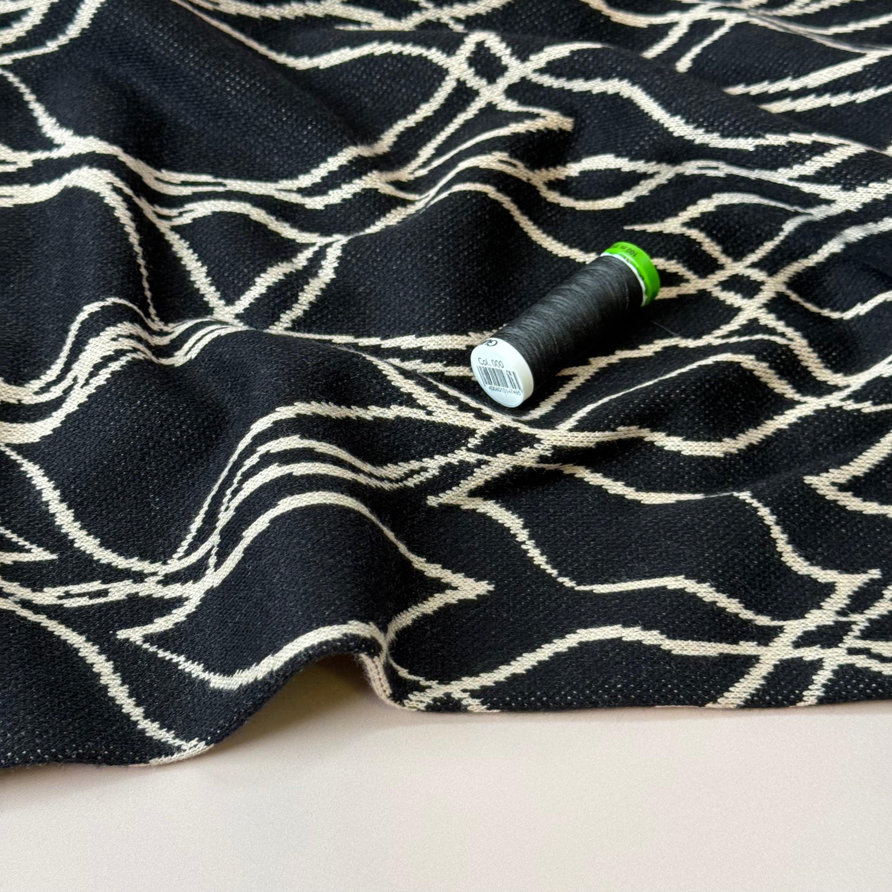 Ripples Yarn Dyed Heavy Jacquard Knit