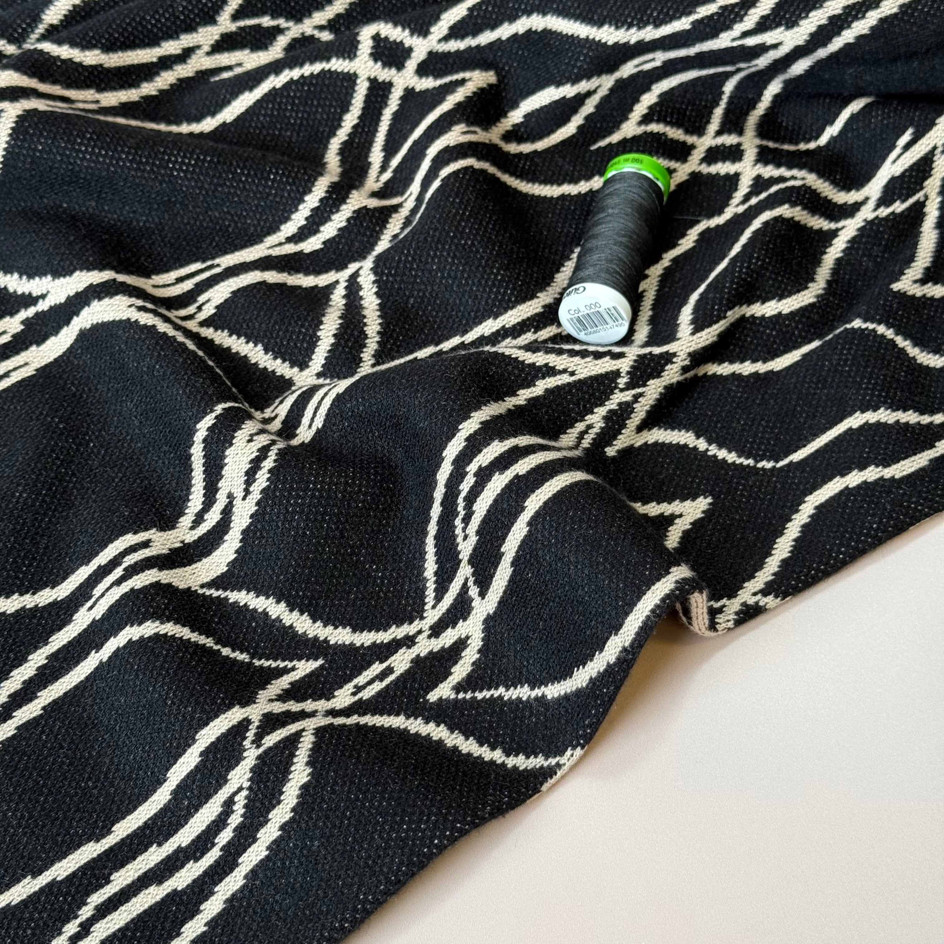 Ripples Yarn Dyed Heavy Jacquard Knit