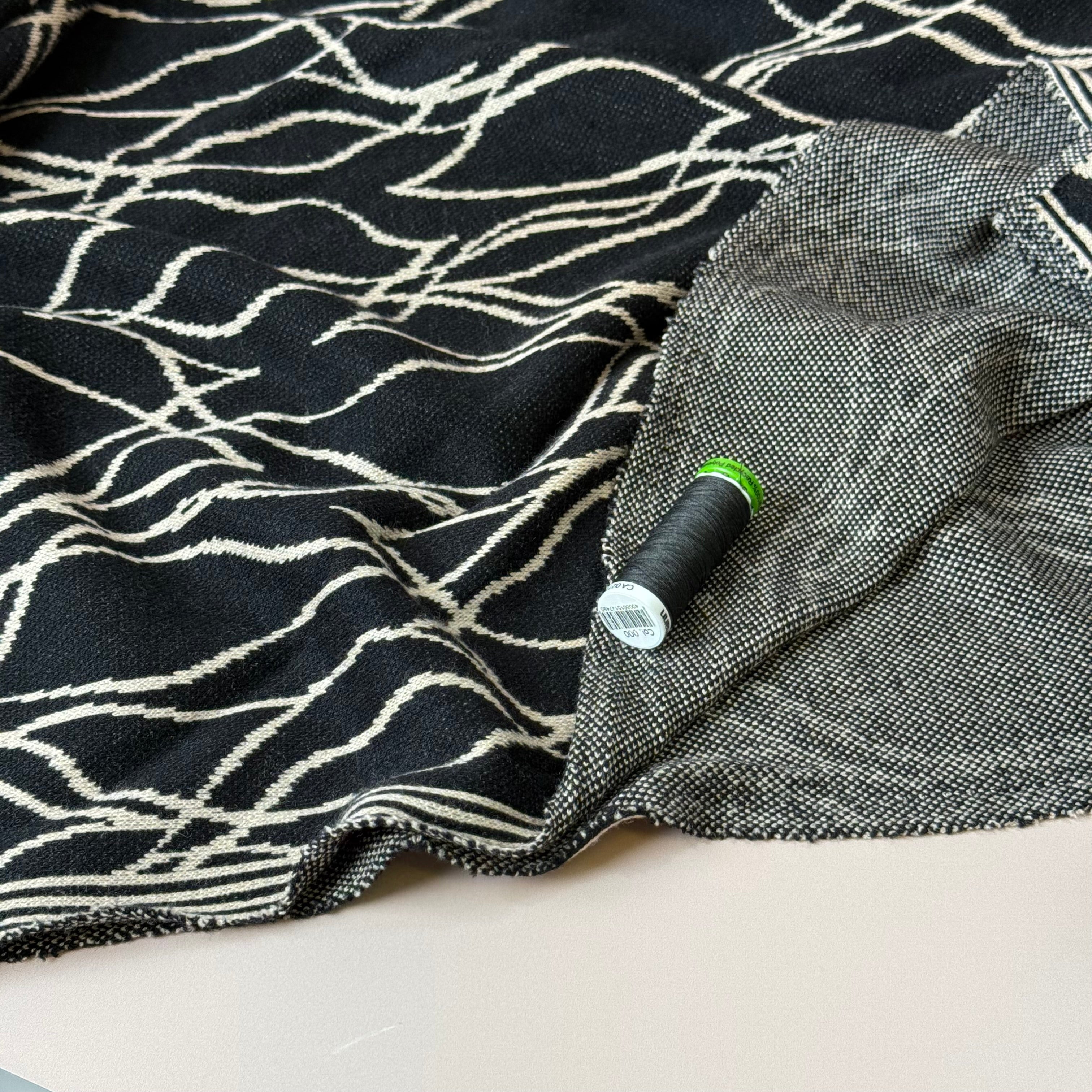 Ripples Yarn Dyed Heavy Jacquard Knit