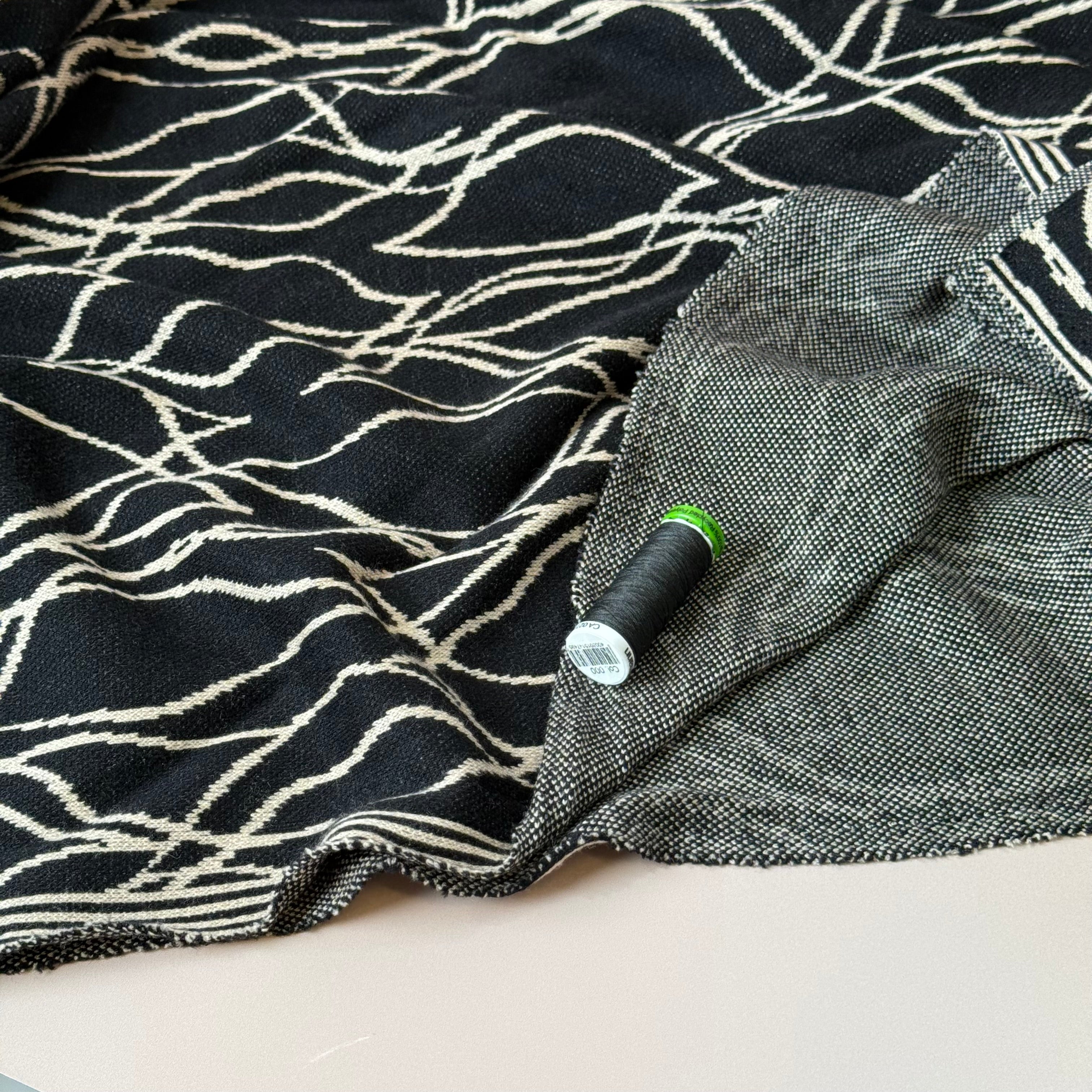Ripples Yarn Dyed Heavy Jacquard Knit