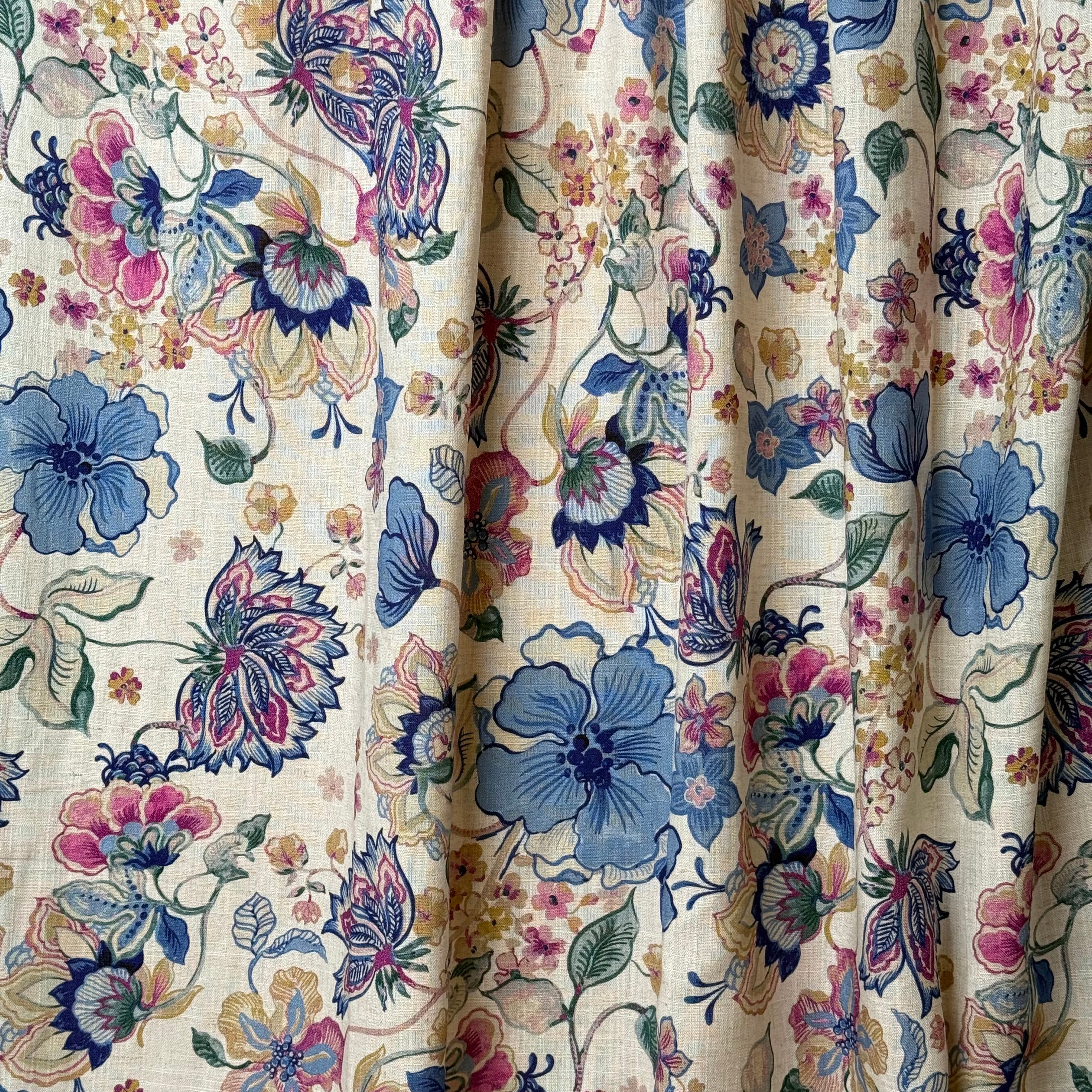 Make an Outfit Colour Bundle - Henna Flowers Summer Viscose Linen & Pink Cotton Jersey