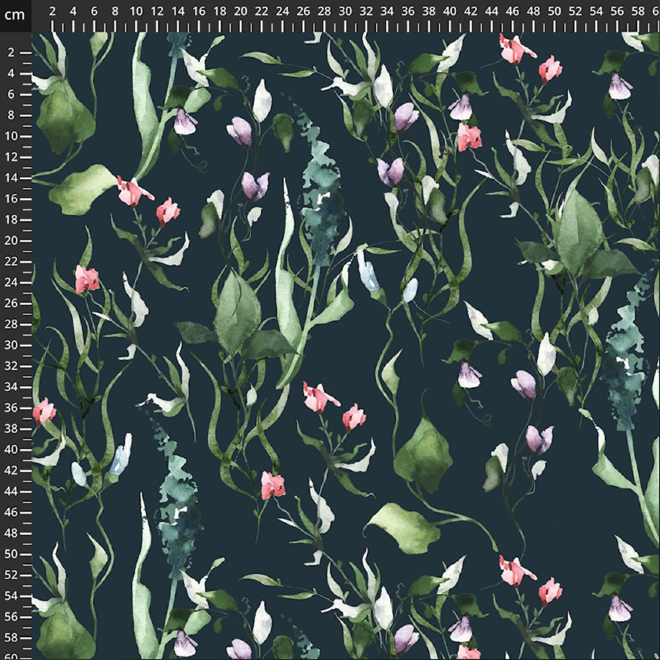 Danish Design - Watercolour Plants ECOVERVO™ Viscose Jersey