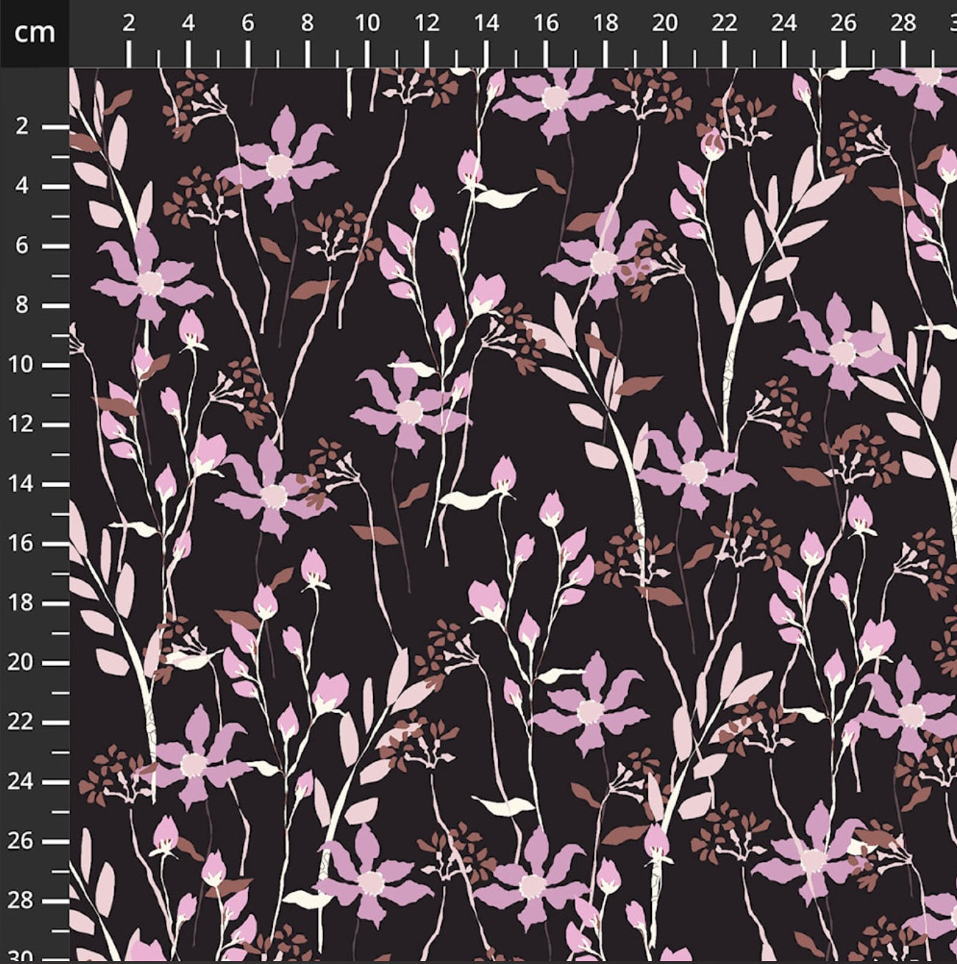 Danish Design - Lilac Flower Field ECOVERVO™ Viscose Jersey