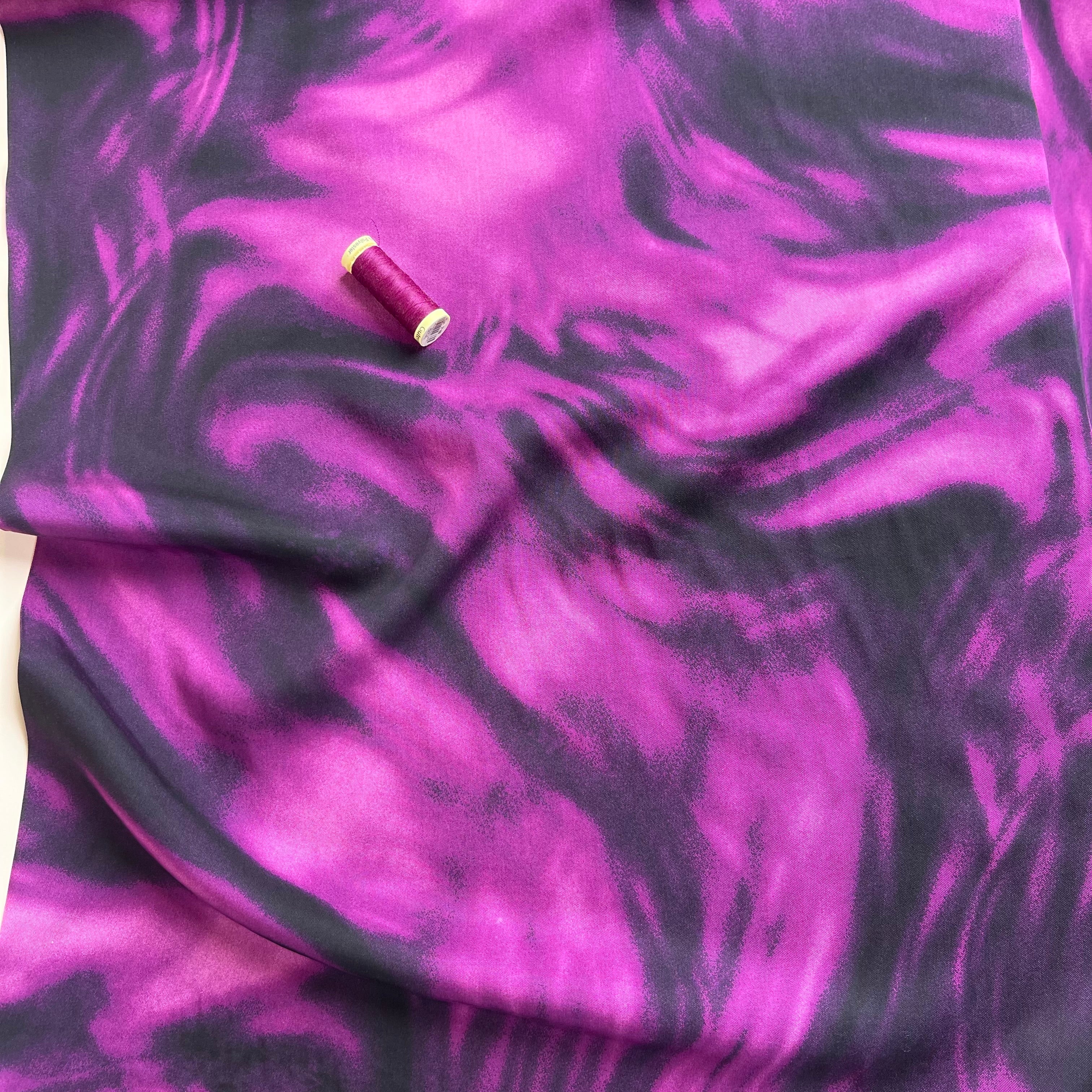 Cindy in Magenta Lyocell Twill Fabric