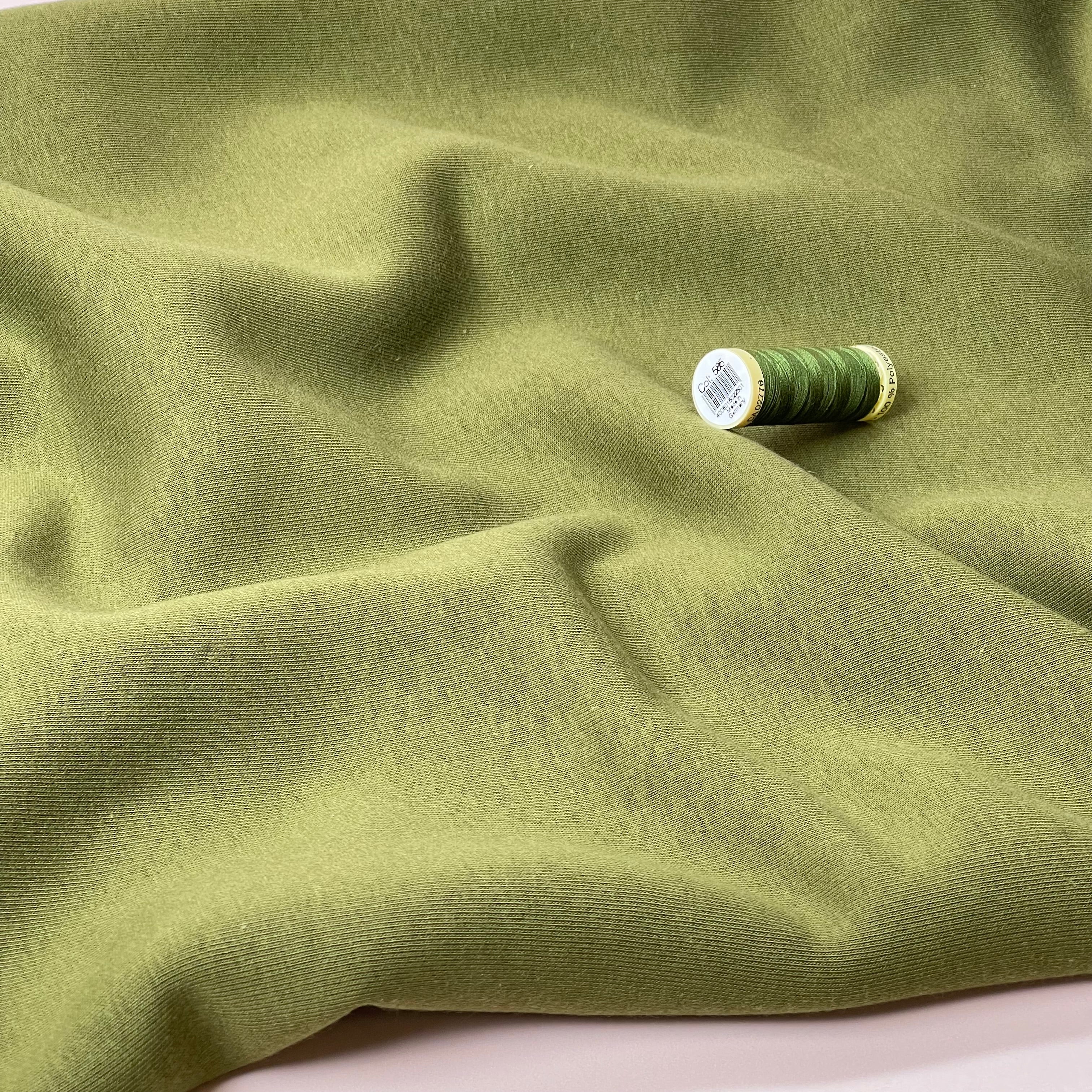 Olive Branch Fleece back Organic Cotton Sweat-Shirting