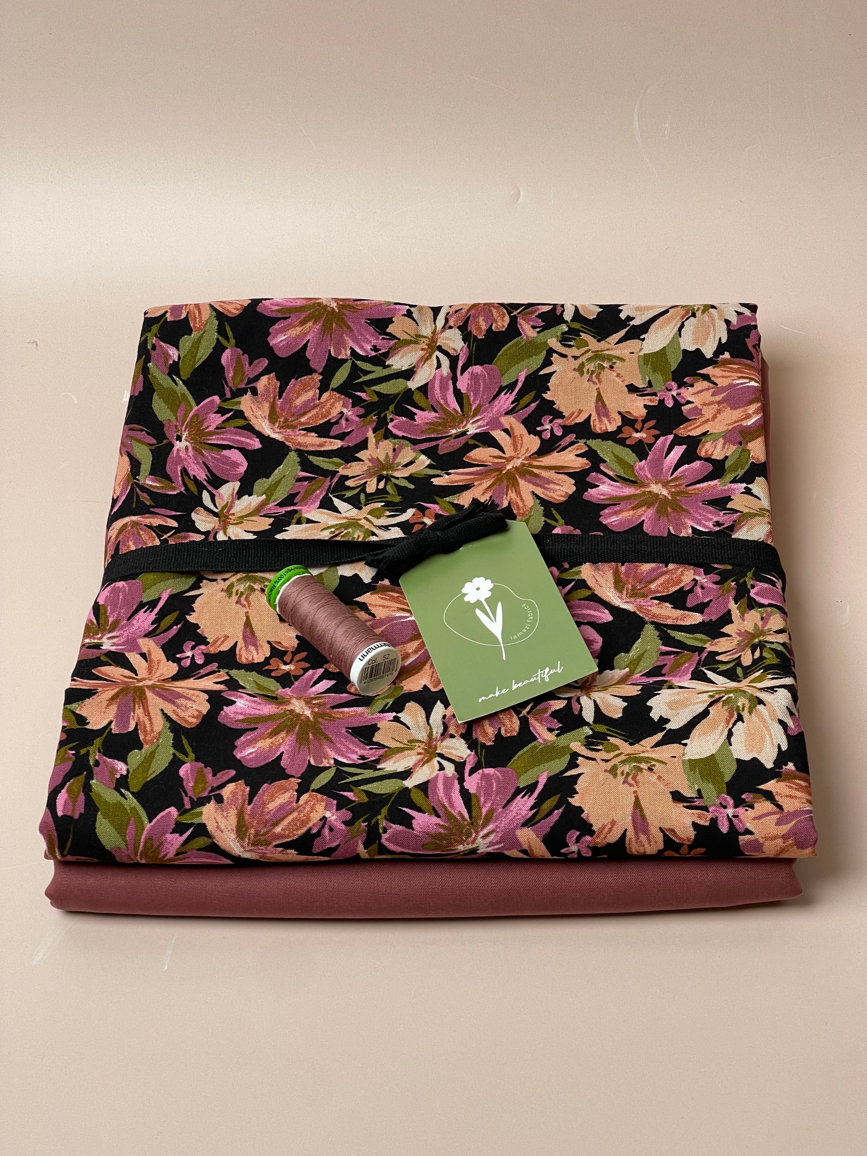 Make an Outfit Colour Bundle - Asters Mauve Viscose and Pink Clay TENCEL™ Lyocell Sandwashed Twill