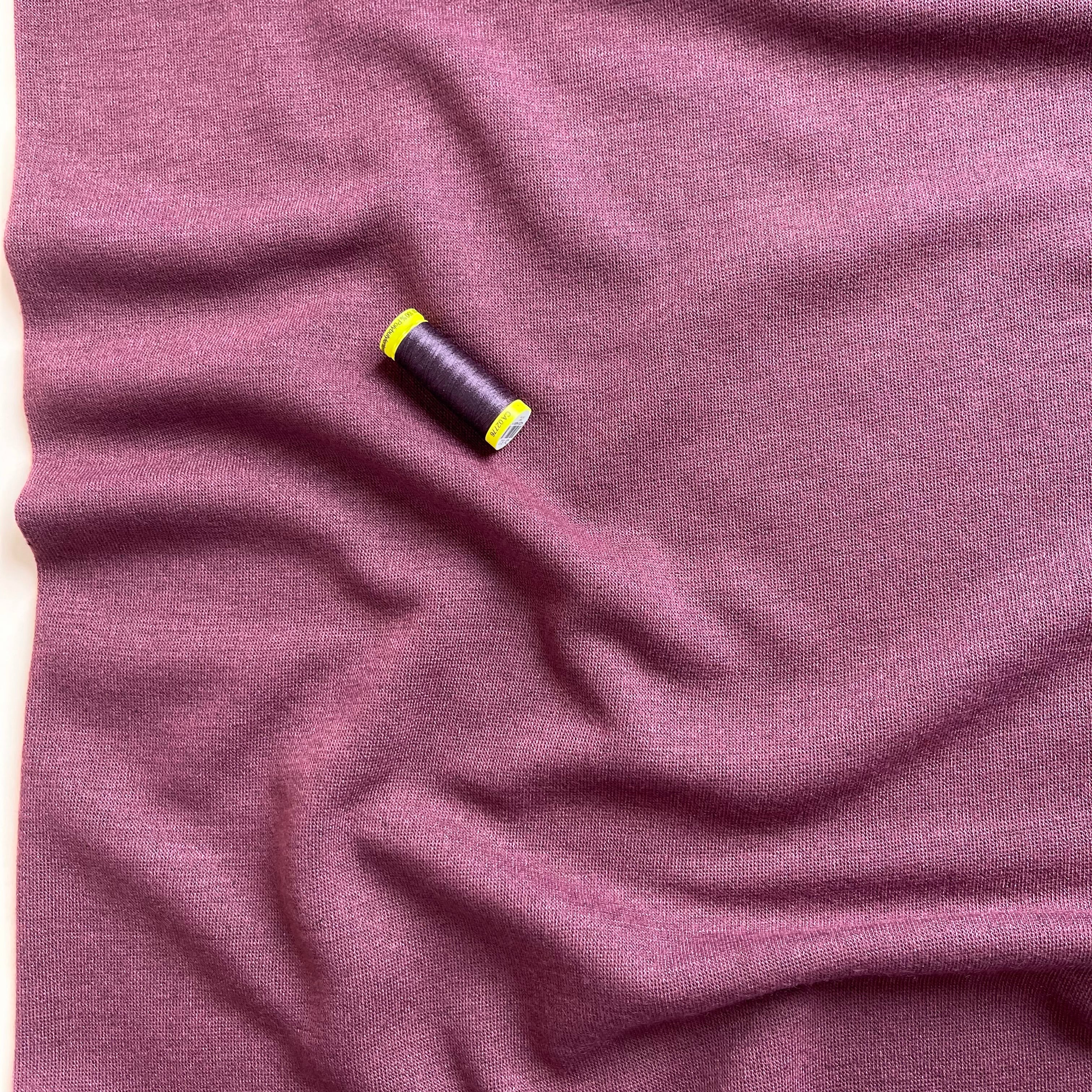 Soft Touch Viscose Blend Sweater Knit in Burgundy