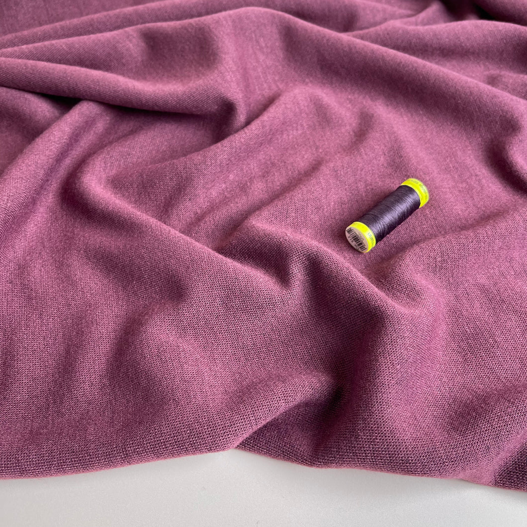 Soft Touch Viscose Blend Sweater Knit in Burgundy