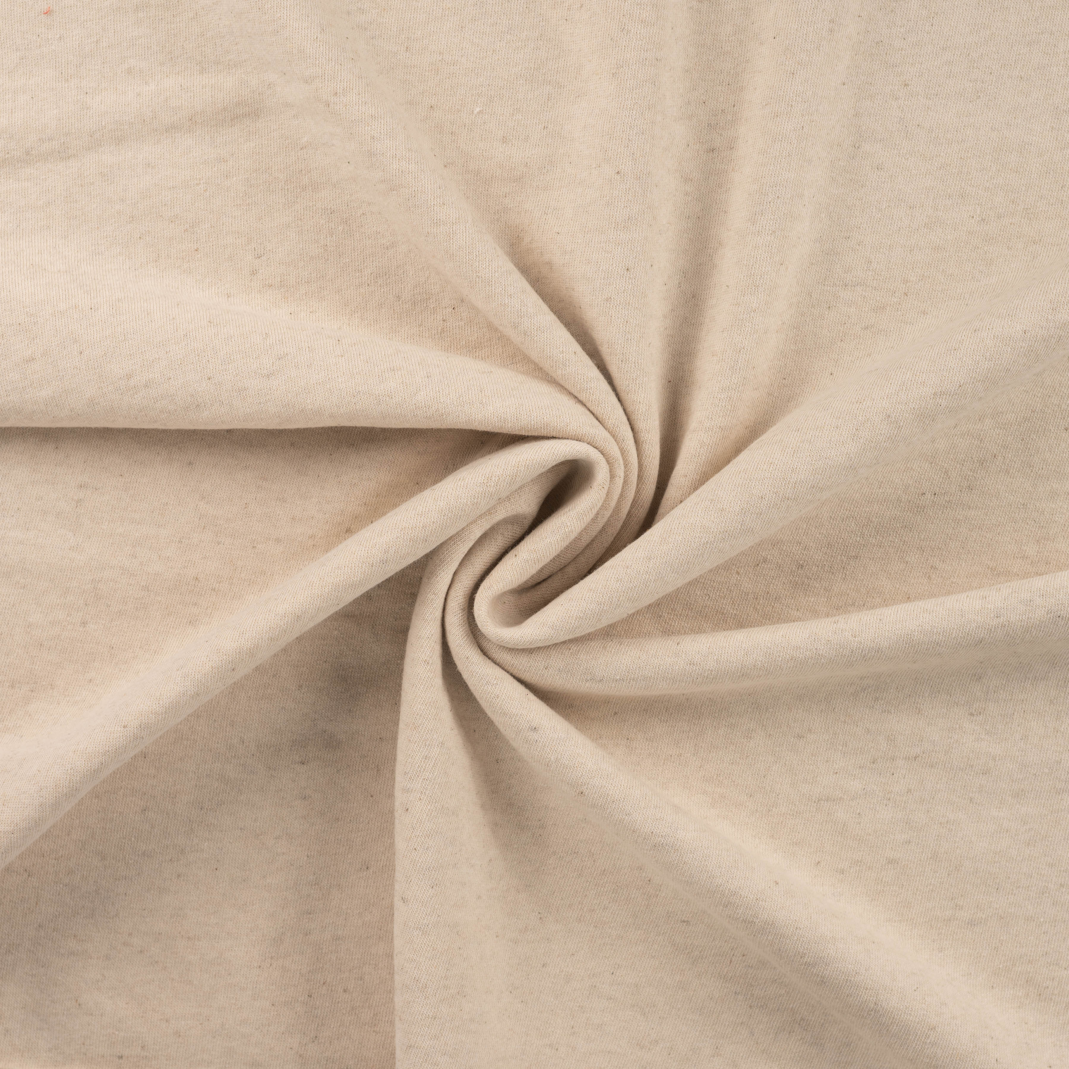 Natural Linen and Cotton French Terry Fabric