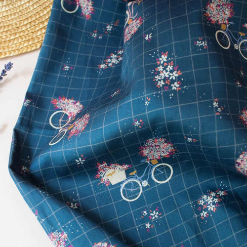 Lise Tailor - Bicycle Cotton Sateen Fabric