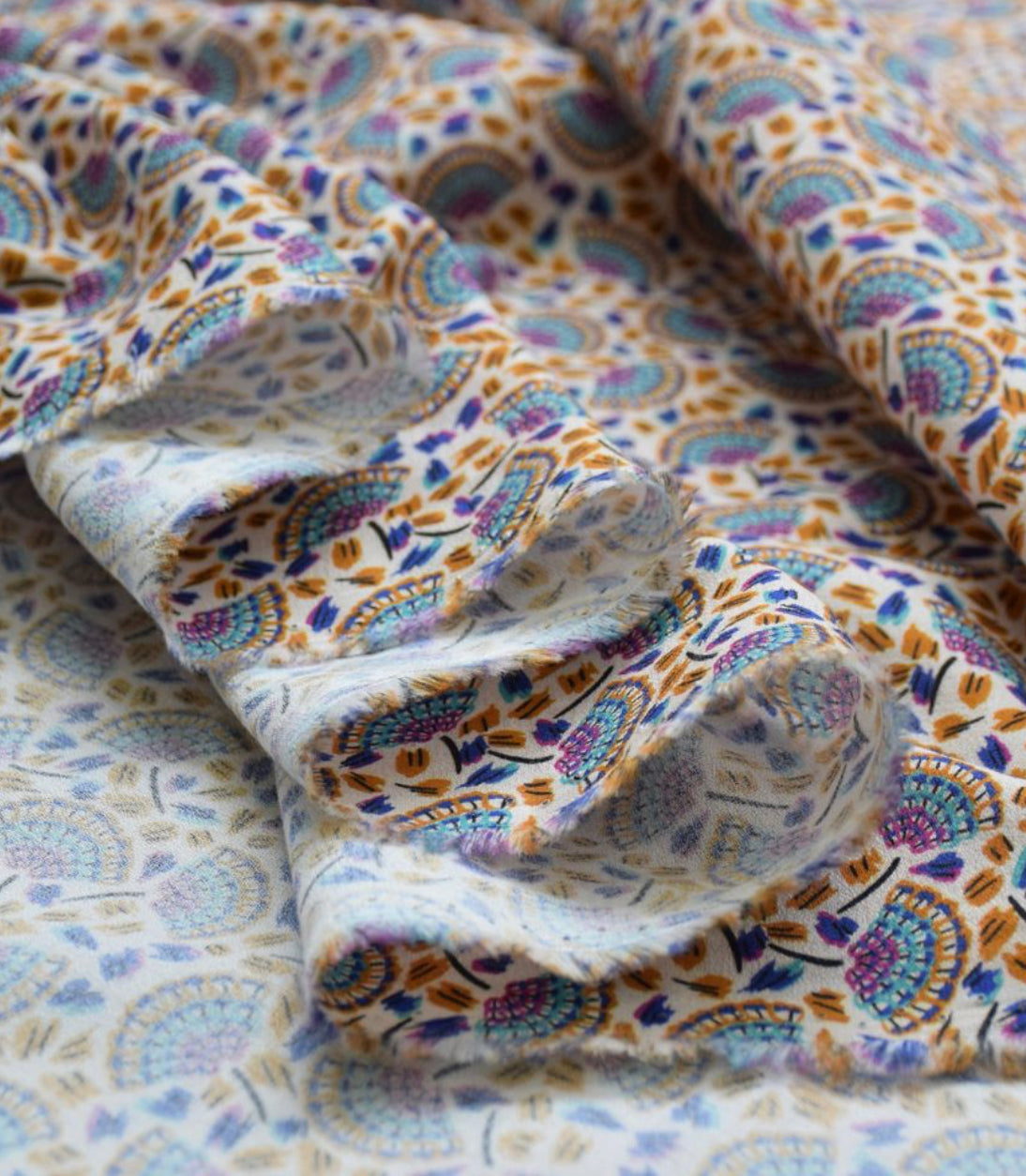 Cousette - Marsh Aster Cotton Crepe Fabric