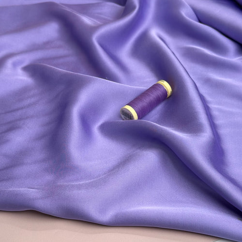 Lavender Solid Viscose Sateen Fabric