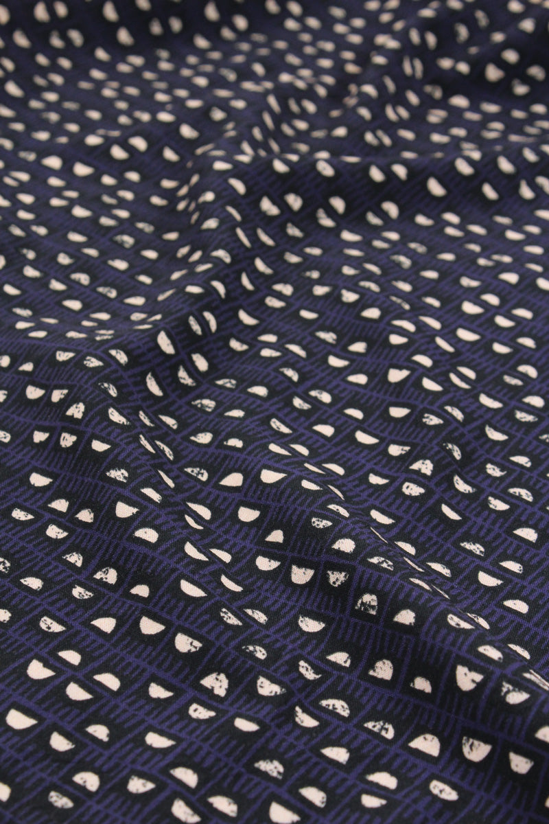 Églantine & Zoé - Dam Indigo Blue Viscose Fabric