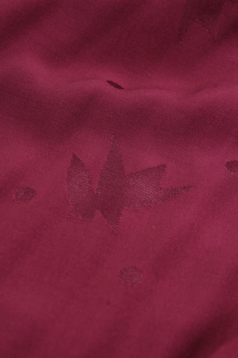 Églantine & Zoé - Streli Bordeaux Viscose Jacquard Fabric