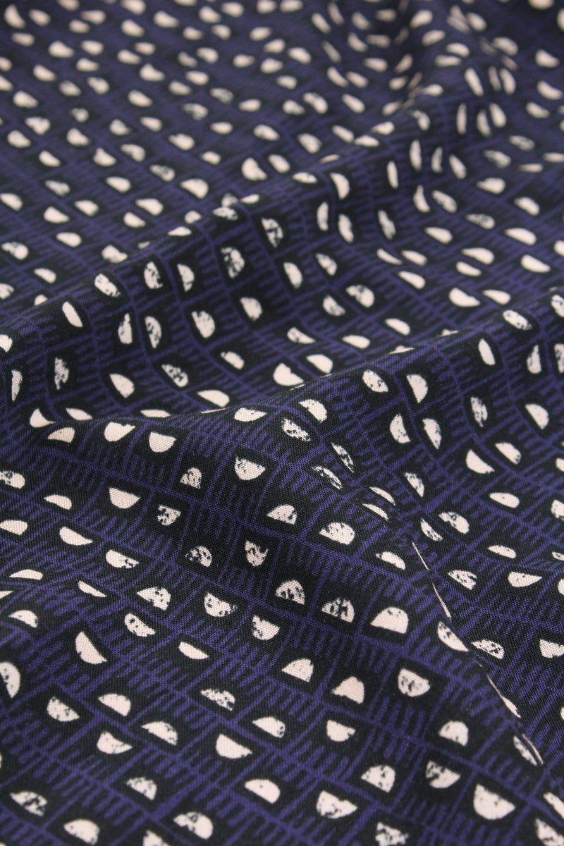 Églantine & Zoé - Dam Indigo Blue Viscose Fabric