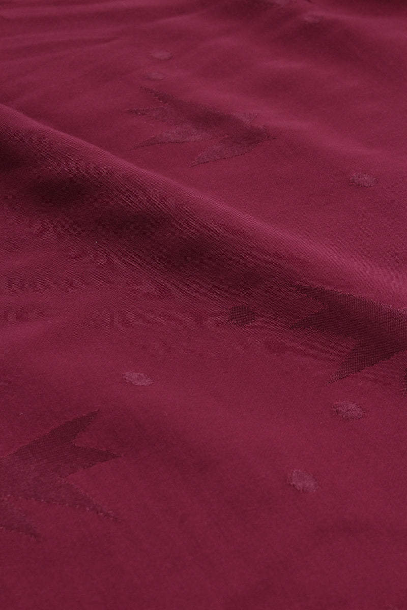 Églantine & Zoé - Streli Bordeaux Viscose Jacquard Fabric