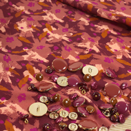 REMNANT 2 Metres - Églantine & Zoé - Edel in Terracotta Viscose Fabric