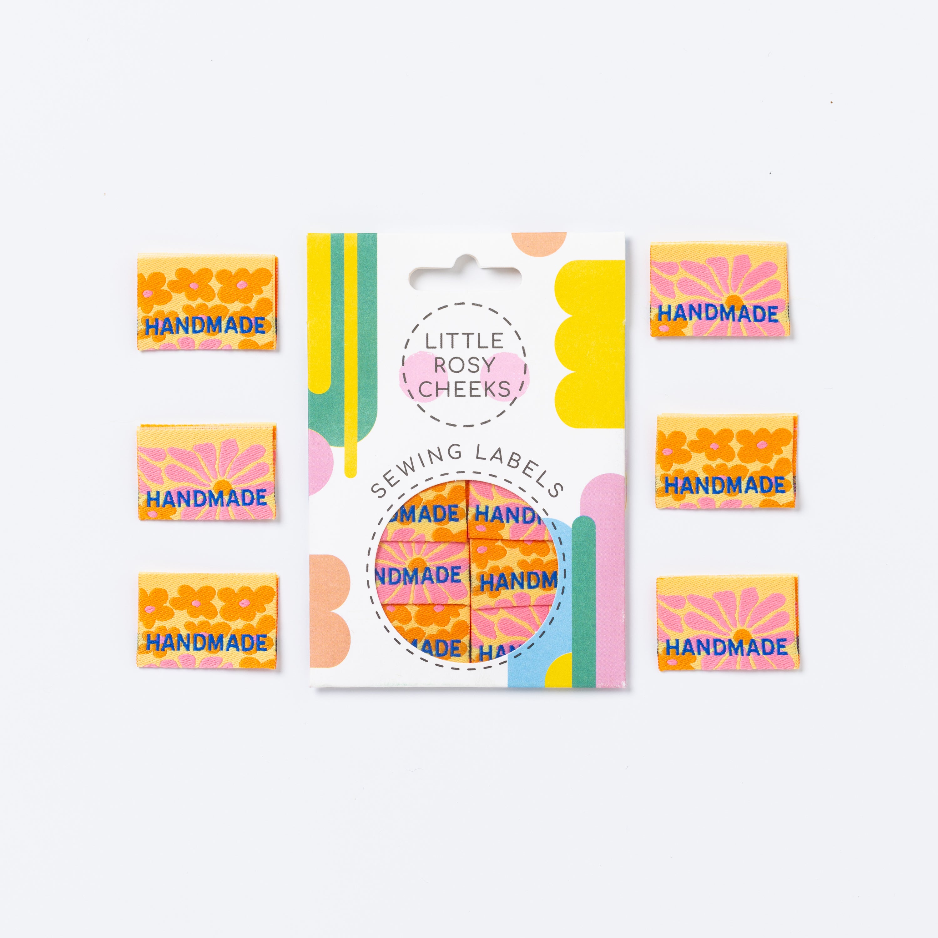 Little Rosy Cheeks - Handmade Flower Power Printed Labels