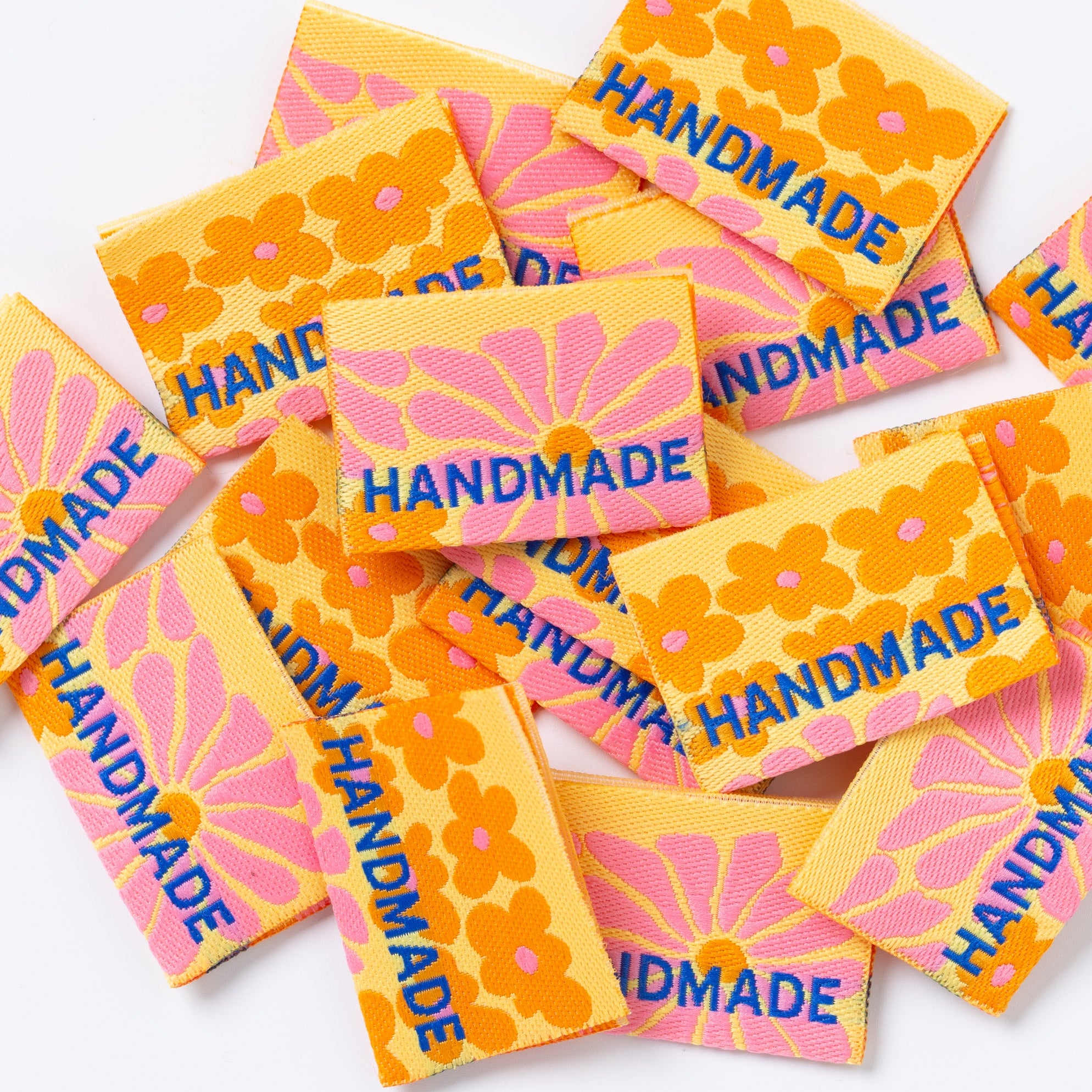 Little Rosy Cheeks - Handmade Flower Power Printed Labels