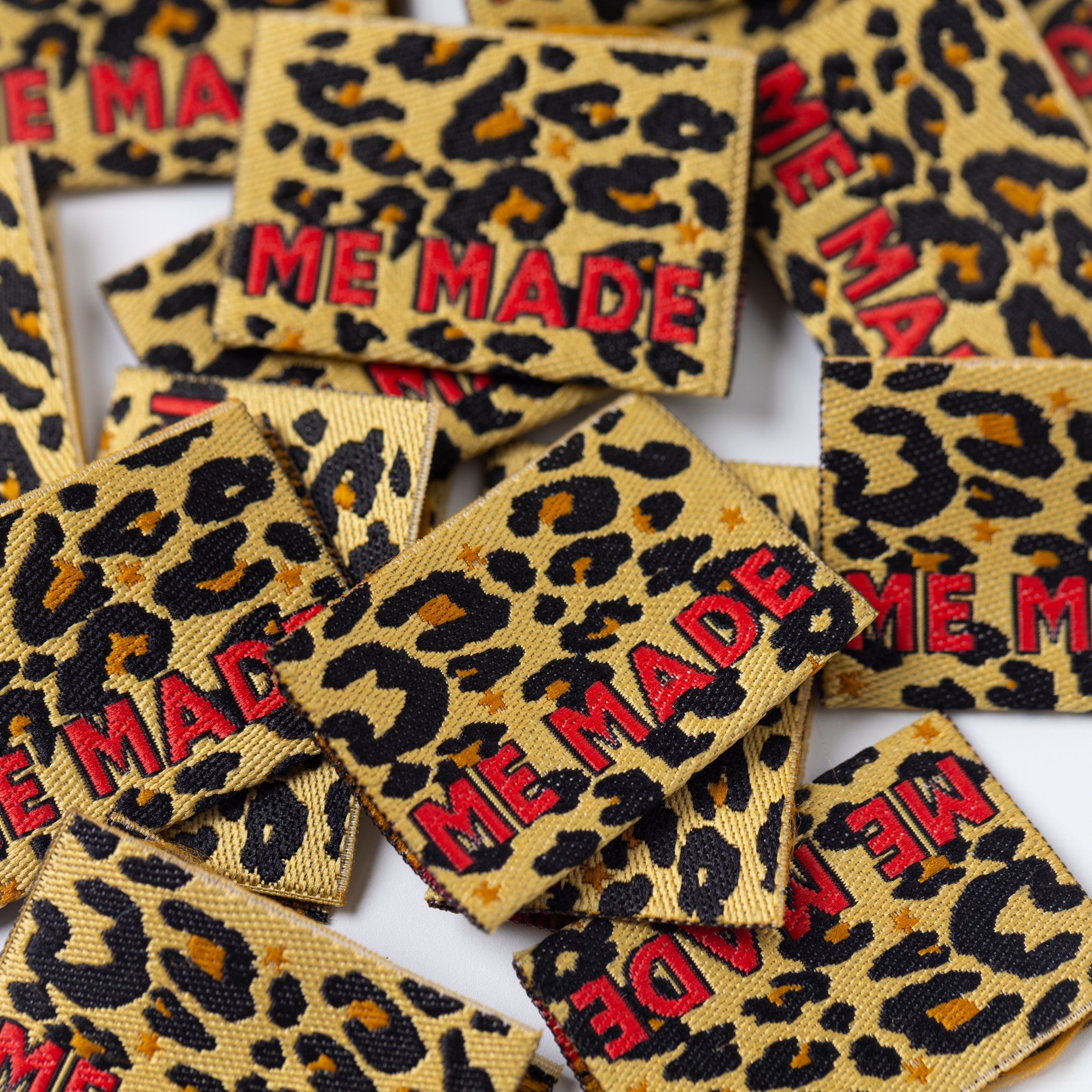 Little Rosy Cheeks - Me Made Leopard Printed Labels