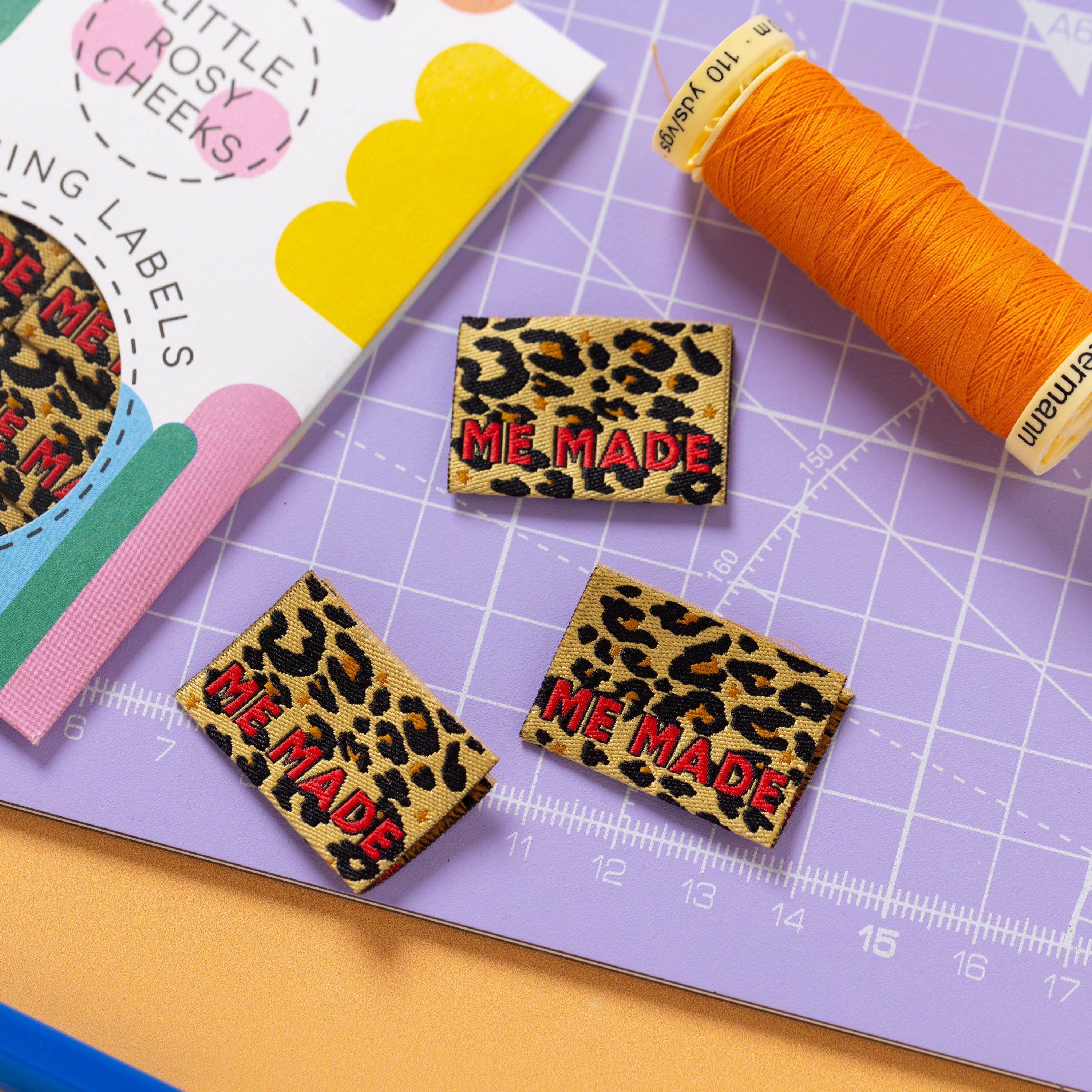 Little Rosy Cheeks - Me Made Leopard Printed Labels