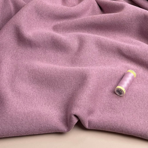Sparkle Rose Cotton Sweat-Shirting with Lurex