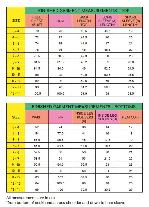 Little Rosy Cheeks - CADAL Pyjamas Children's Sewing Pattern