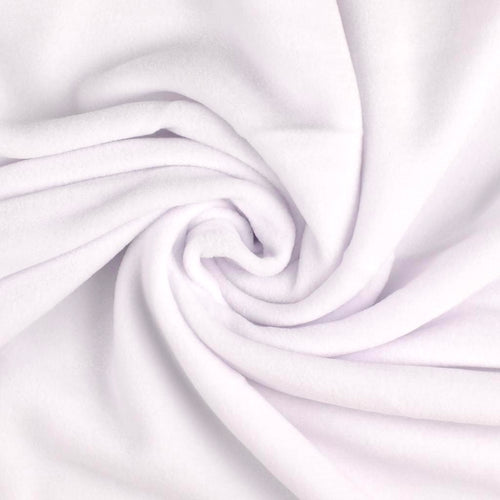 Cuddle - Ultra Soft Viscose Fleece in White