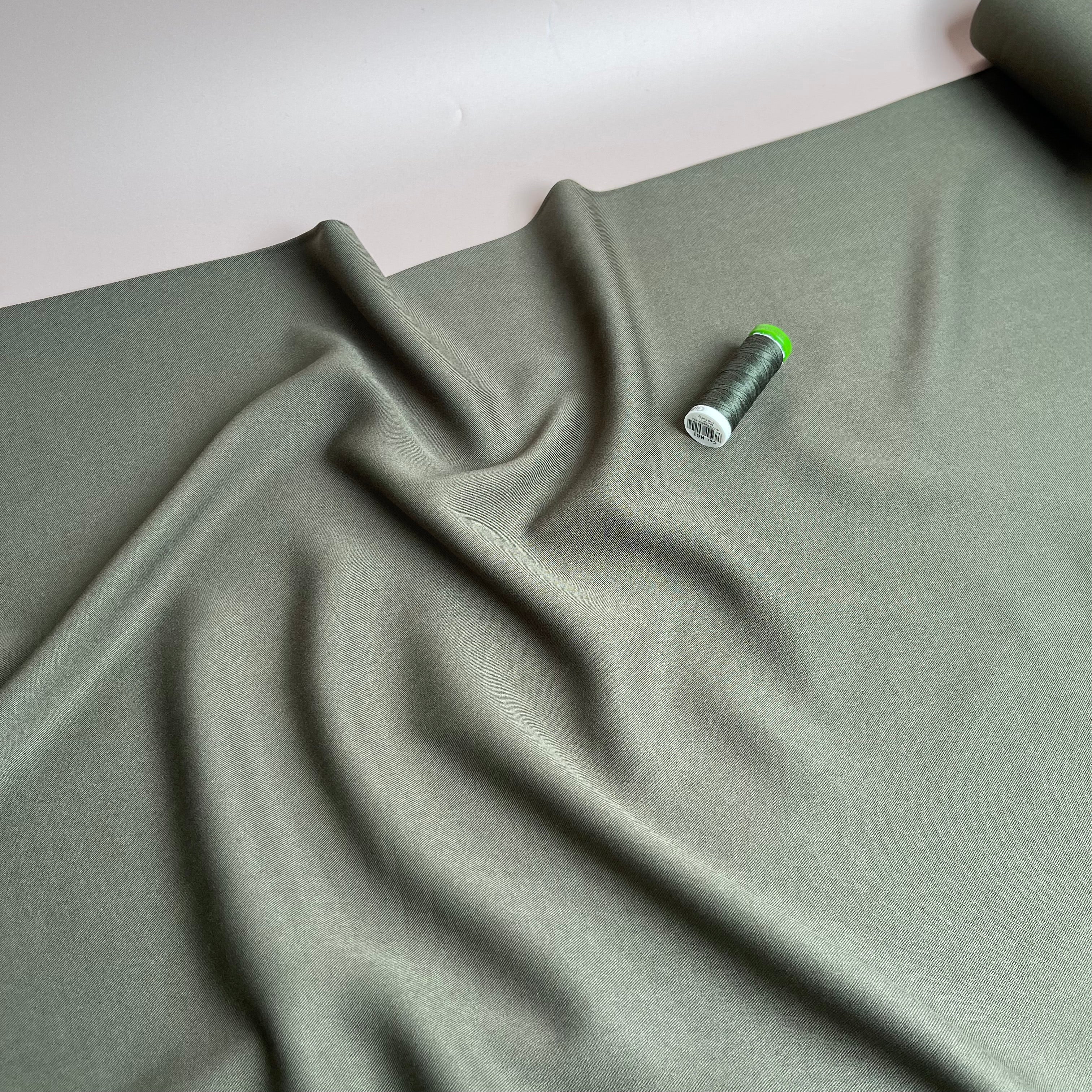 Grandeur Army Viscose Twill Dress Fabric