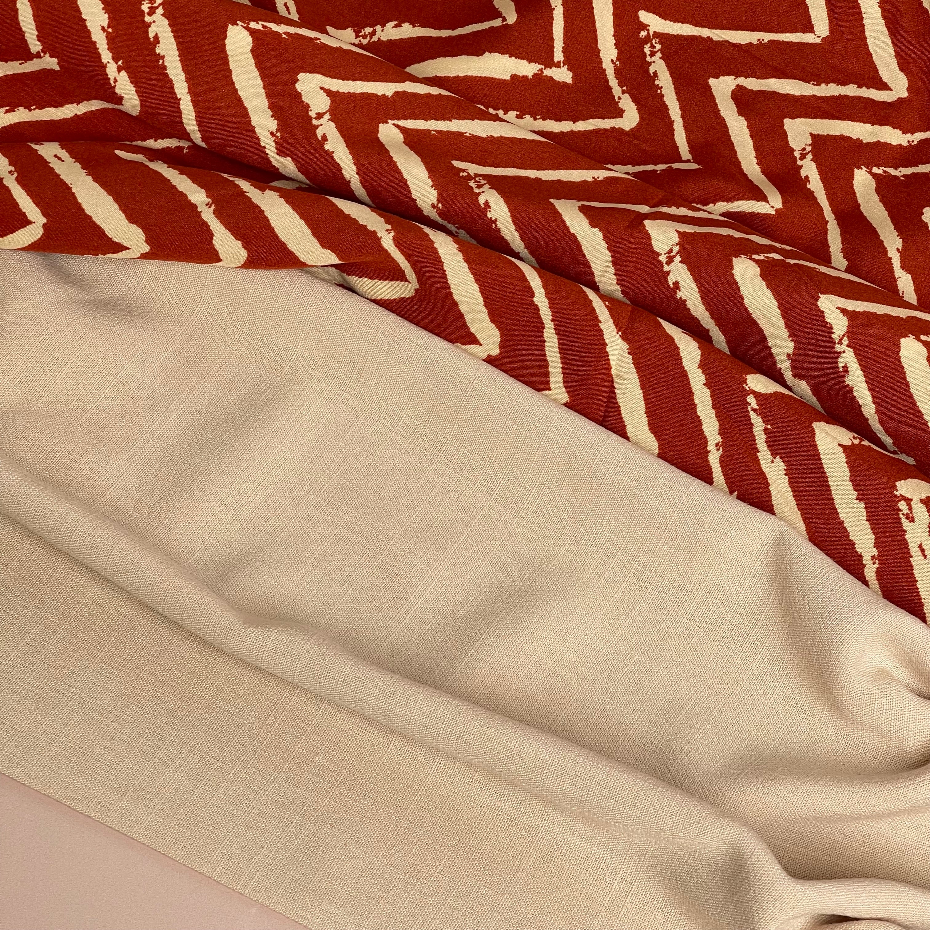 Flow Sand Viscose Linen Blend Dress Fabric