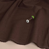Breeze Chocolate Brown - Enzyme Washed Linen Cotton Fabric