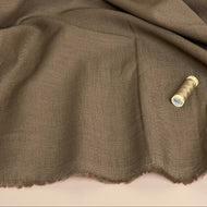 Breeze Walnut - Enzyme Washed Linen Cotton Fabric