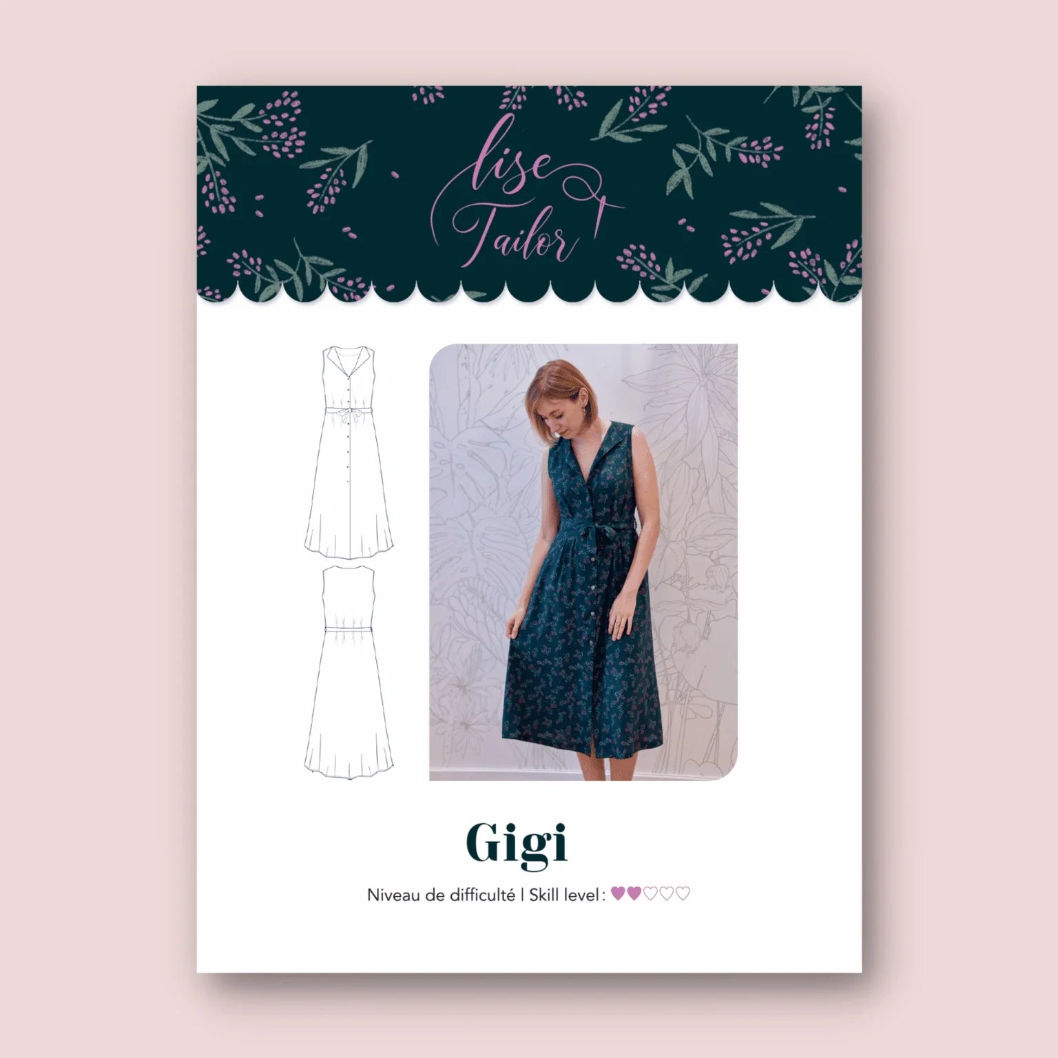 Sewing Kit - Gigi Dress Sewing Kit in Floral Linen