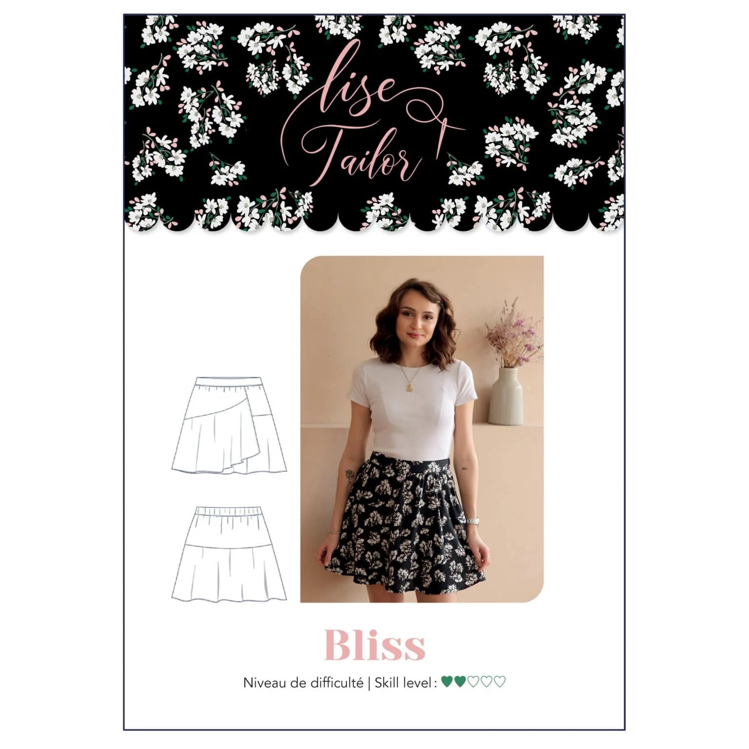 Sewing Kit - Bliss Skirt Sewing Kit in Rainbow Leaves (2 colour options)