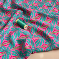 Palm Trees Viscose Voile Fabric