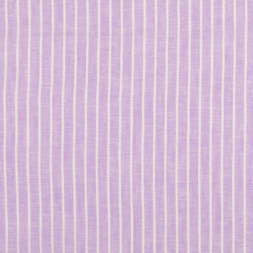 Stripe Lavender Linen Cotton Fabric