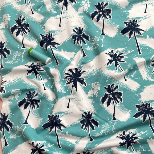 Palm Trees Cotton French Terry