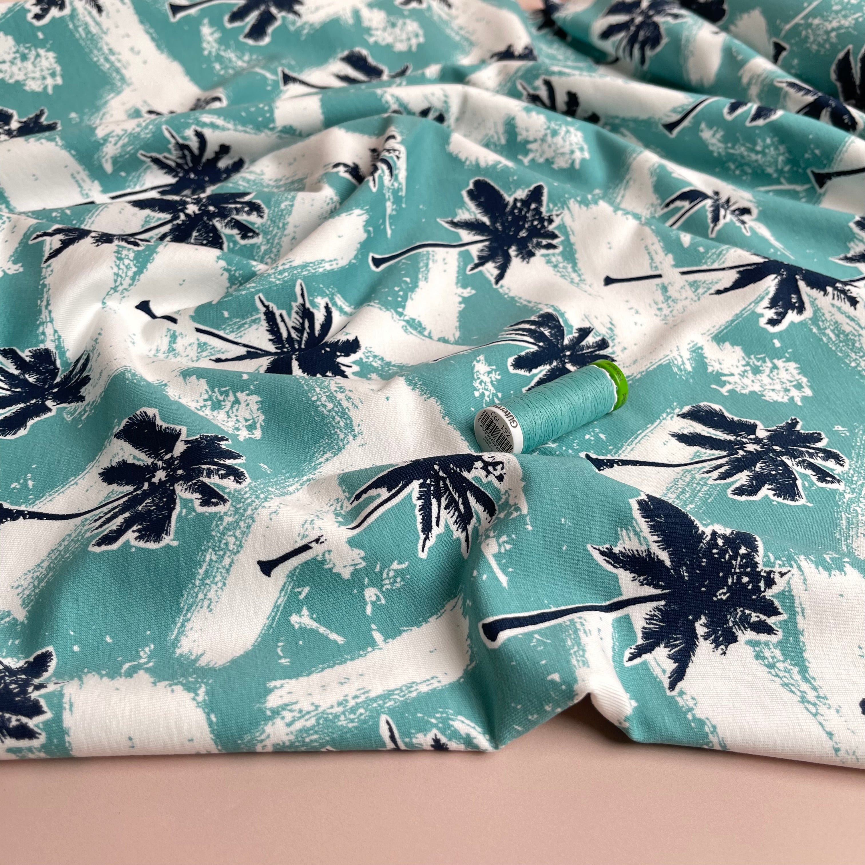 Palm Trees Cotton French Terry