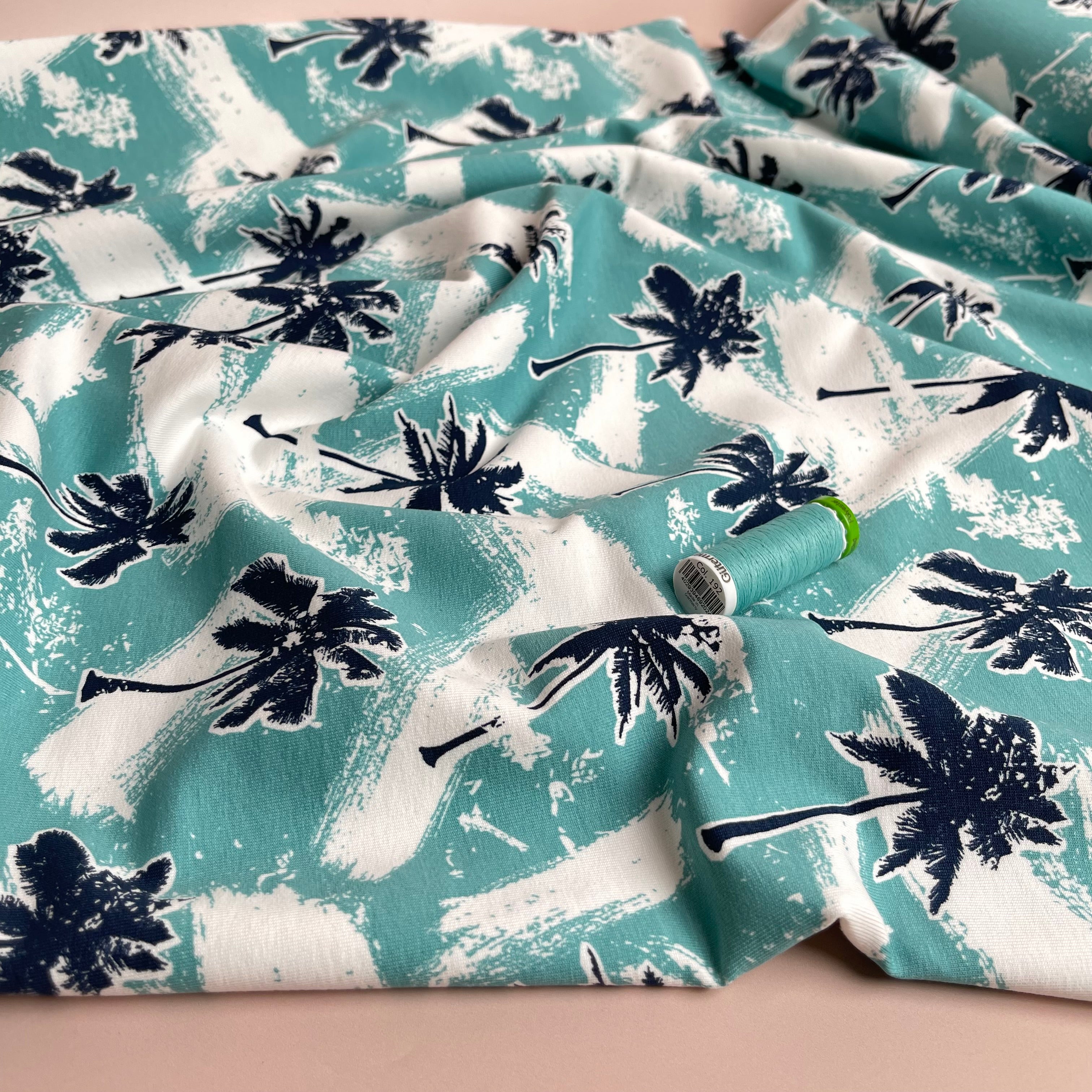 Palm Trees Cotton French Terry