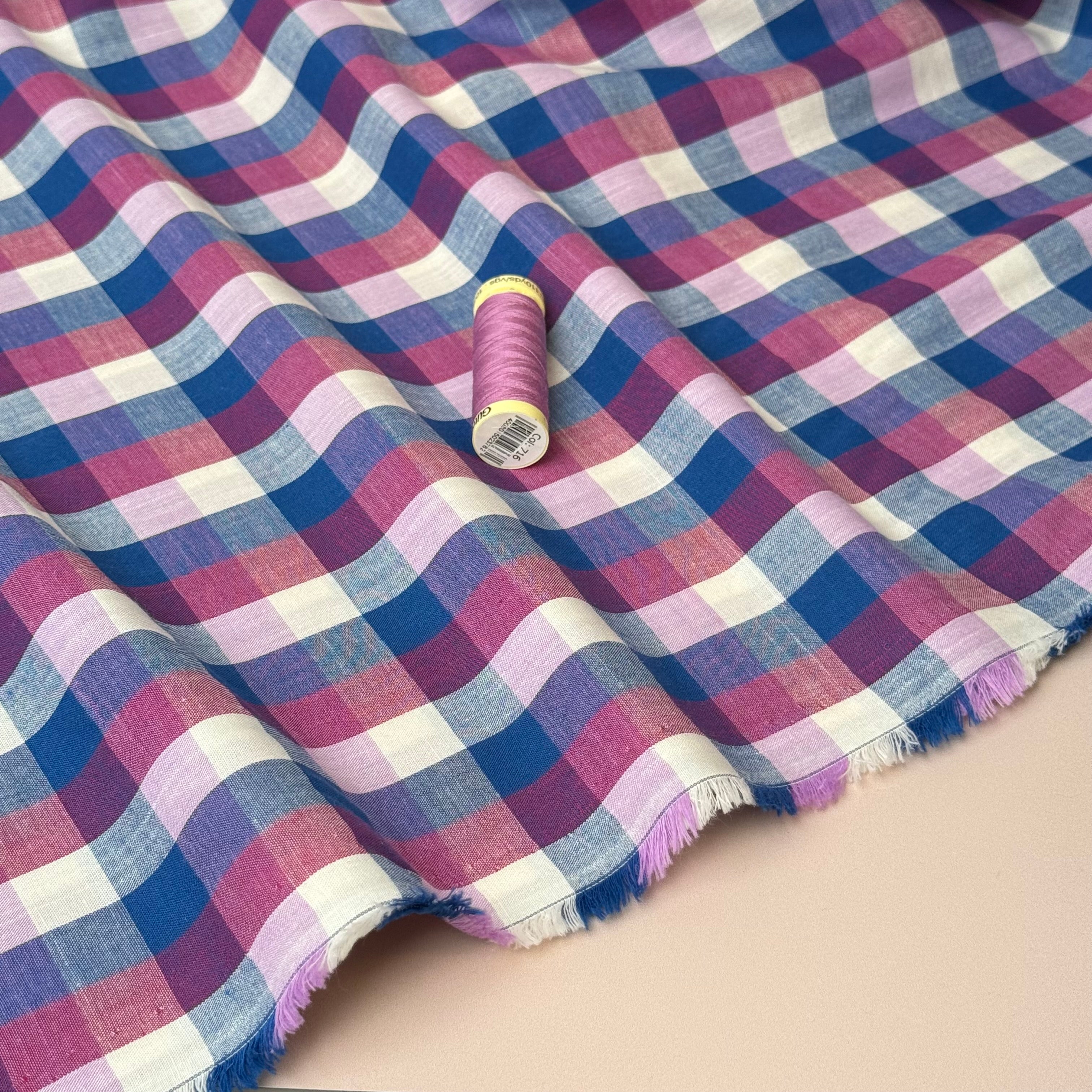 Sewing Kit - RIVI Blouse & Dress in Cotton or Linen fabrics (multiple choice of colours & stripes)