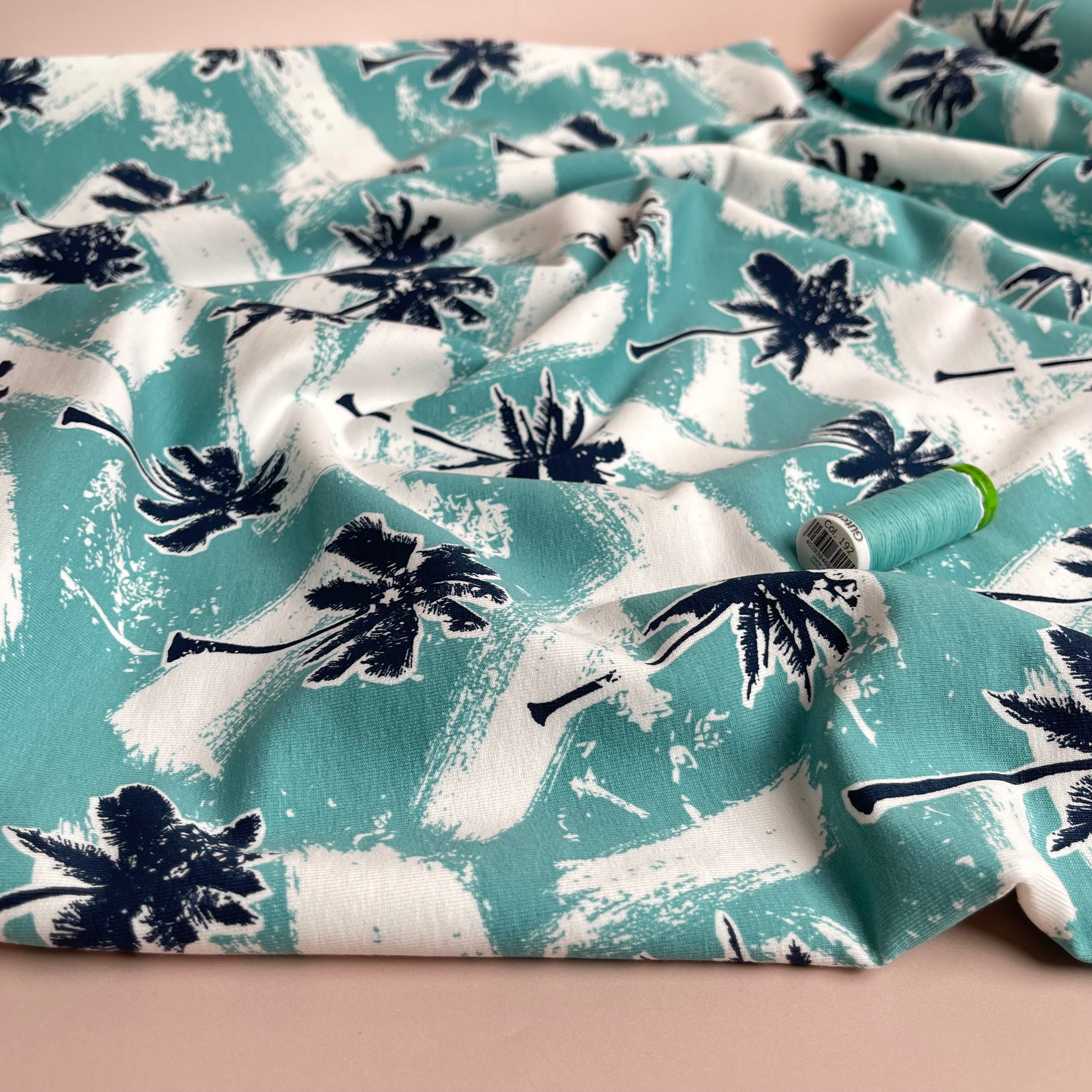 Palm Trees Cotton French Terry