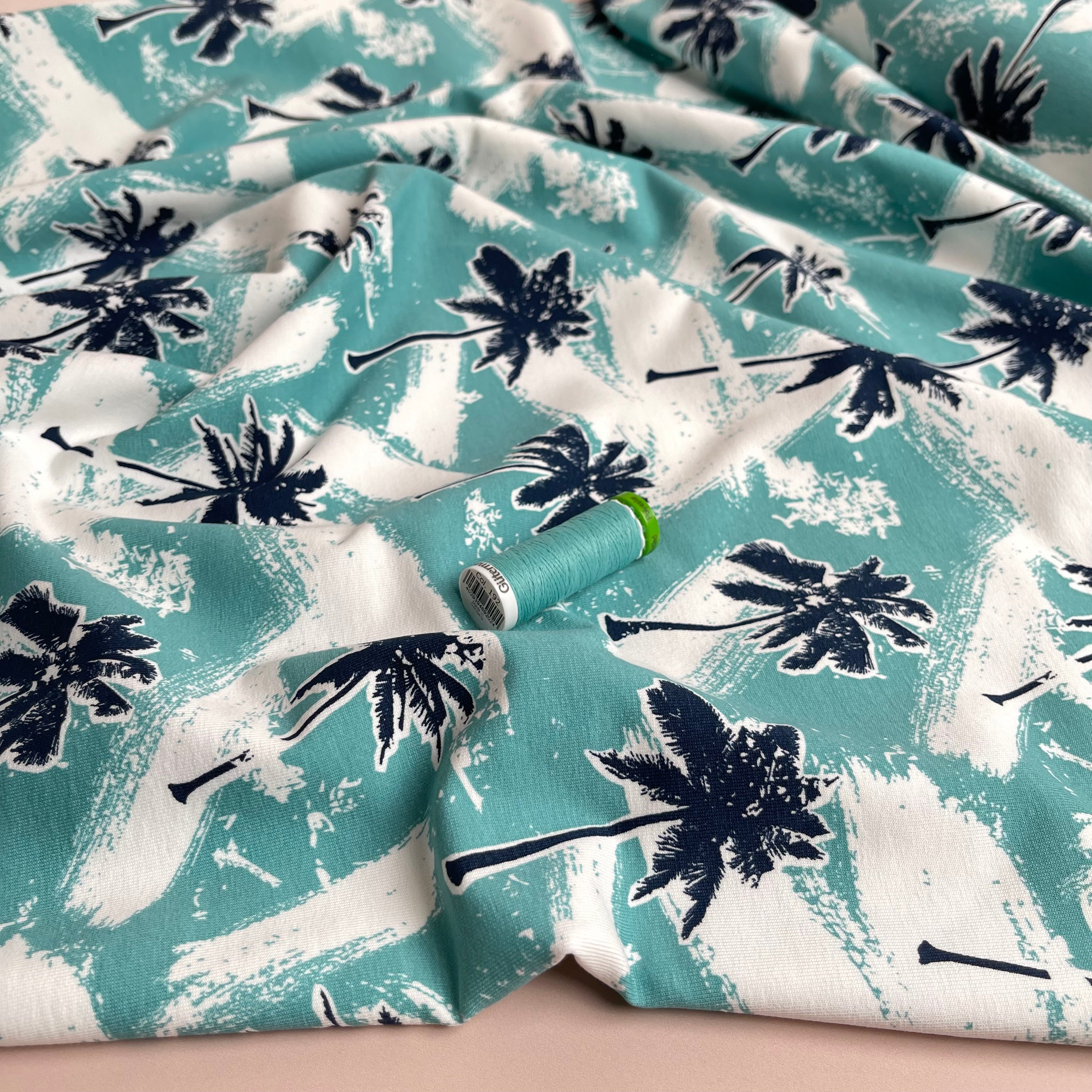 Palm Trees Cotton French Terry