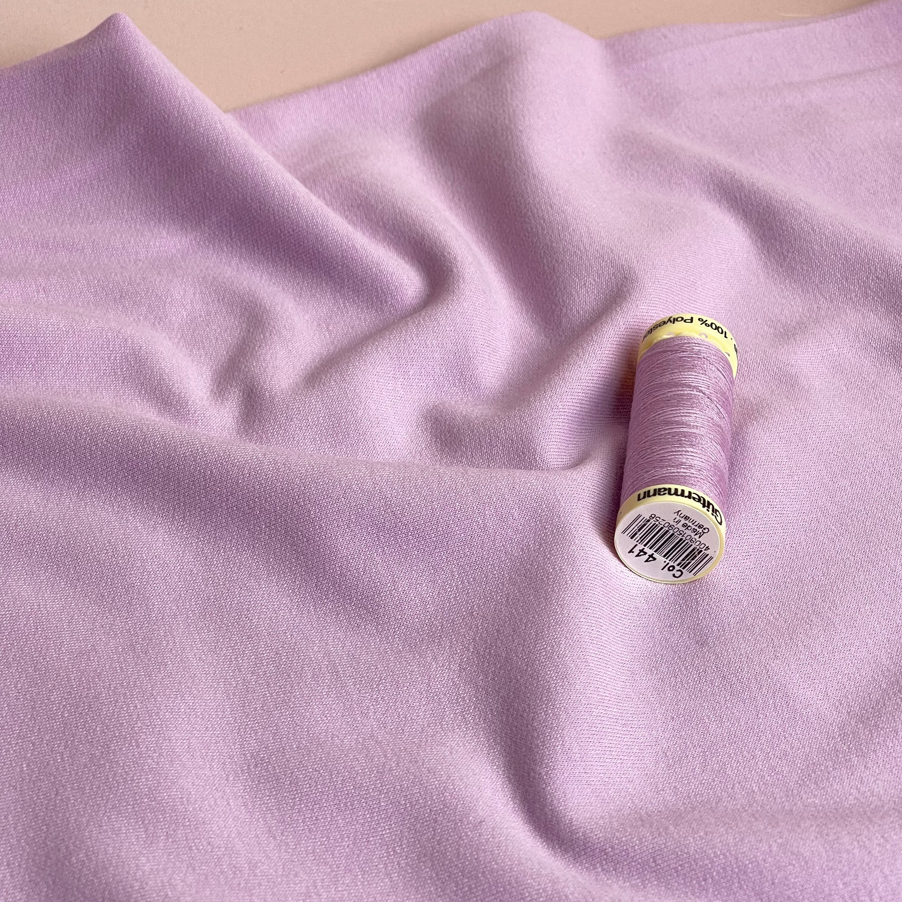 Peach Soft GOTS Organic Cotton Sweat-shirting in Orchid