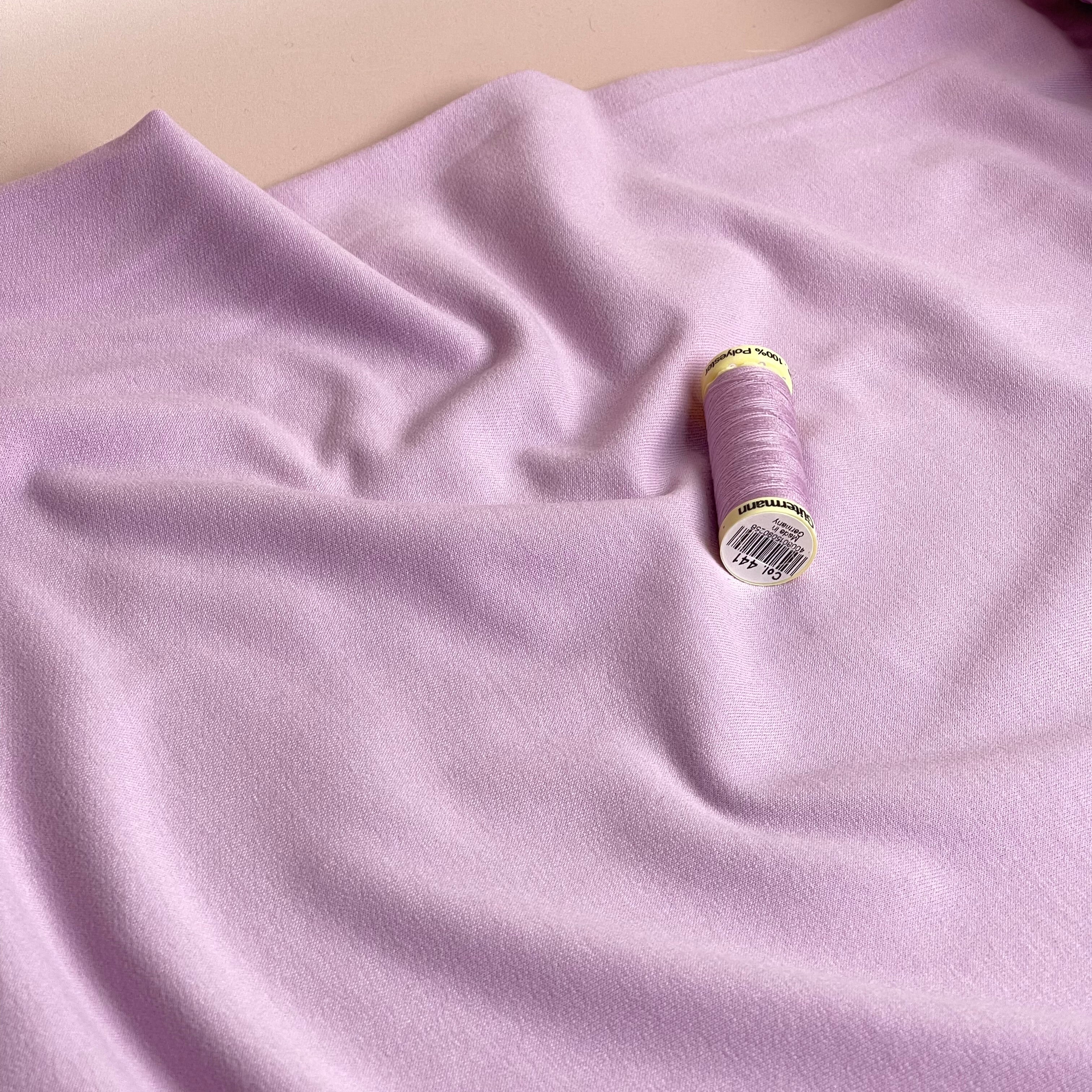 Peach Soft GOTS Organic Cotton Sweat-shirting in Orchid