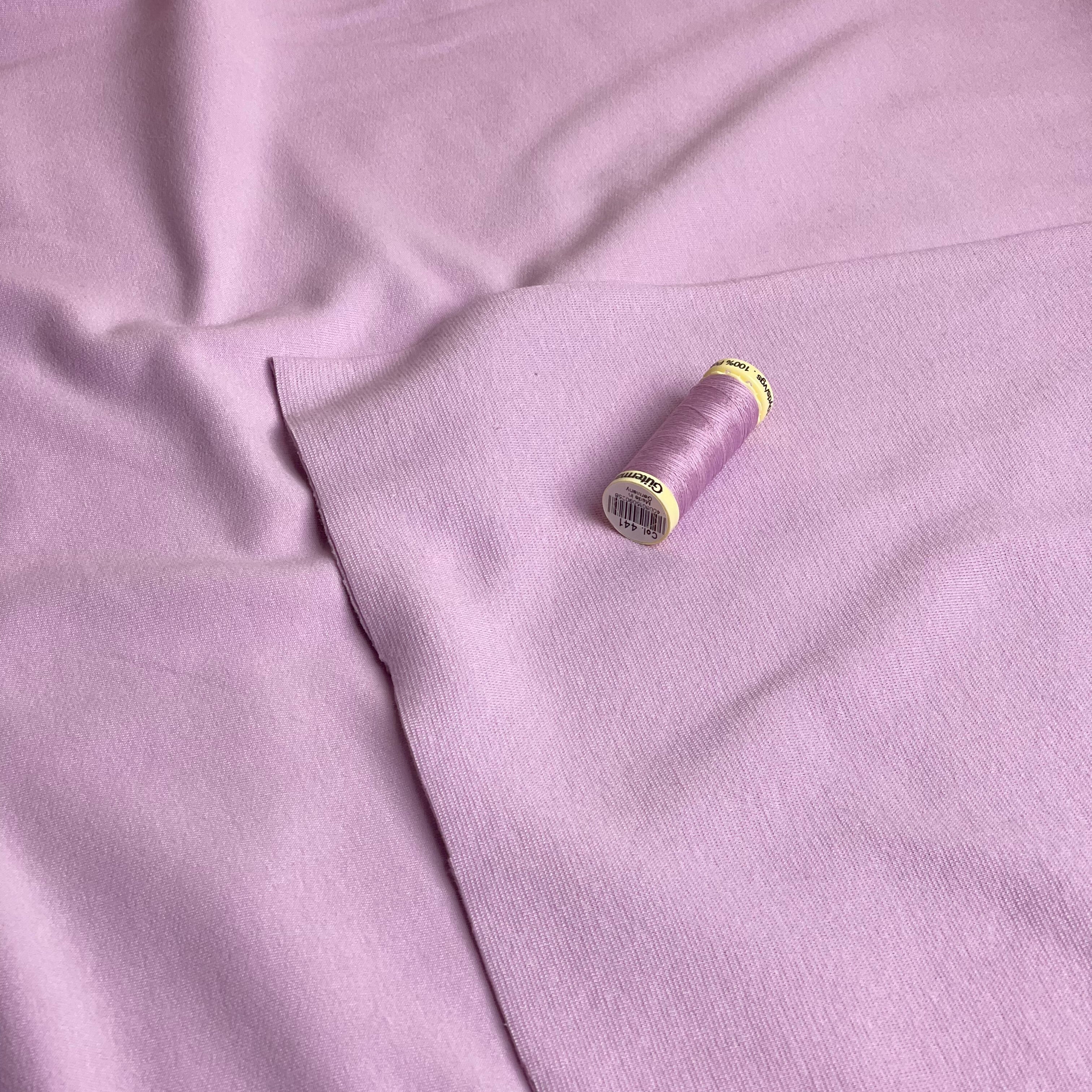 Peach Soft GOTS Organic Cotton Sweat-shirting in Orchid