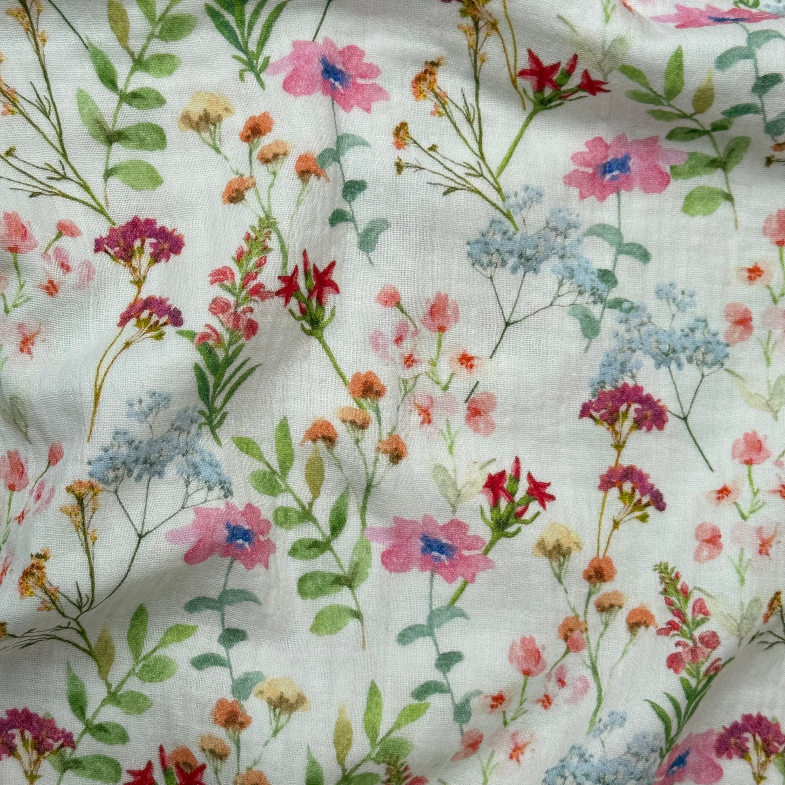 Flower Field Cotton Double Gauze