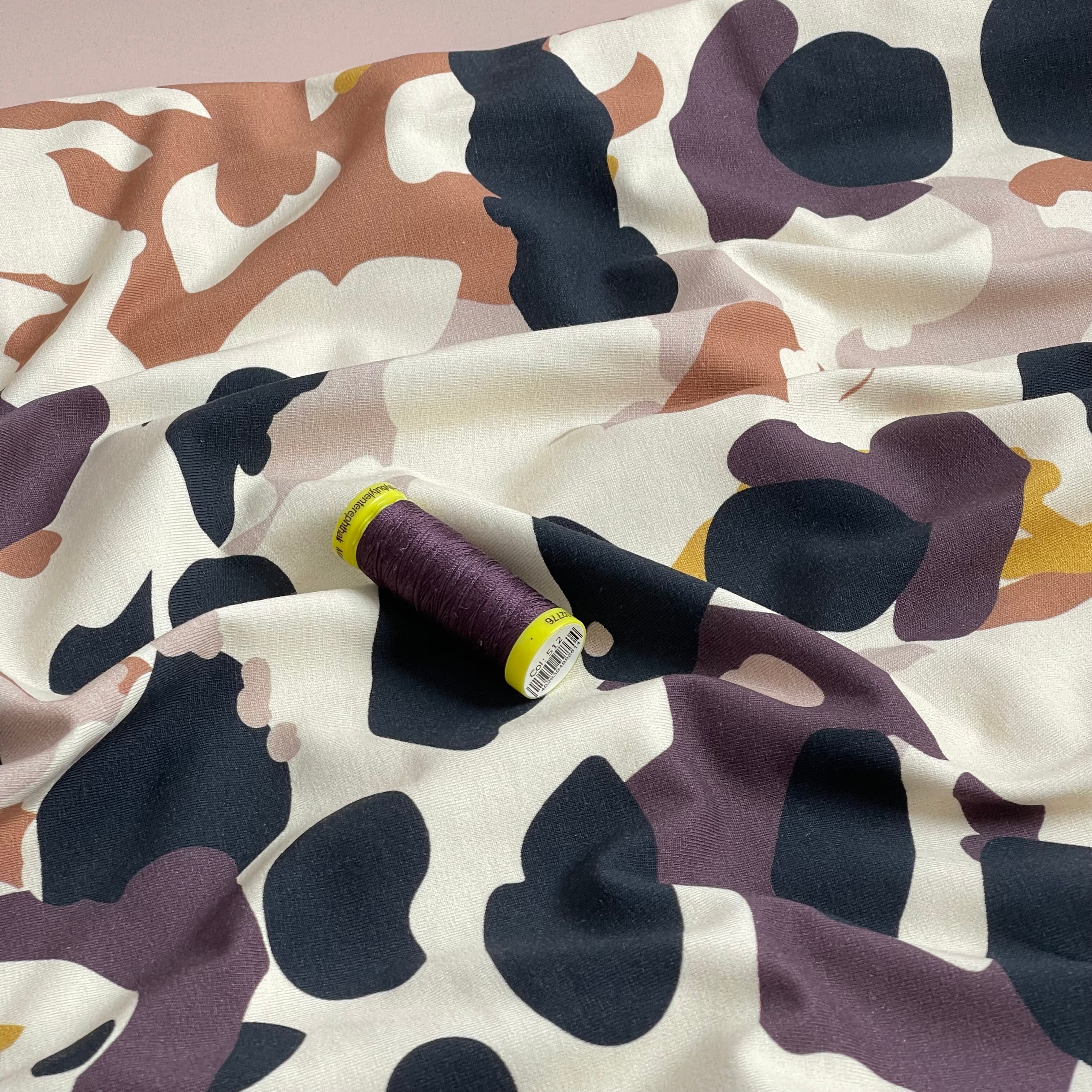 Danish Design - Neutral Camo Cotton Jersey